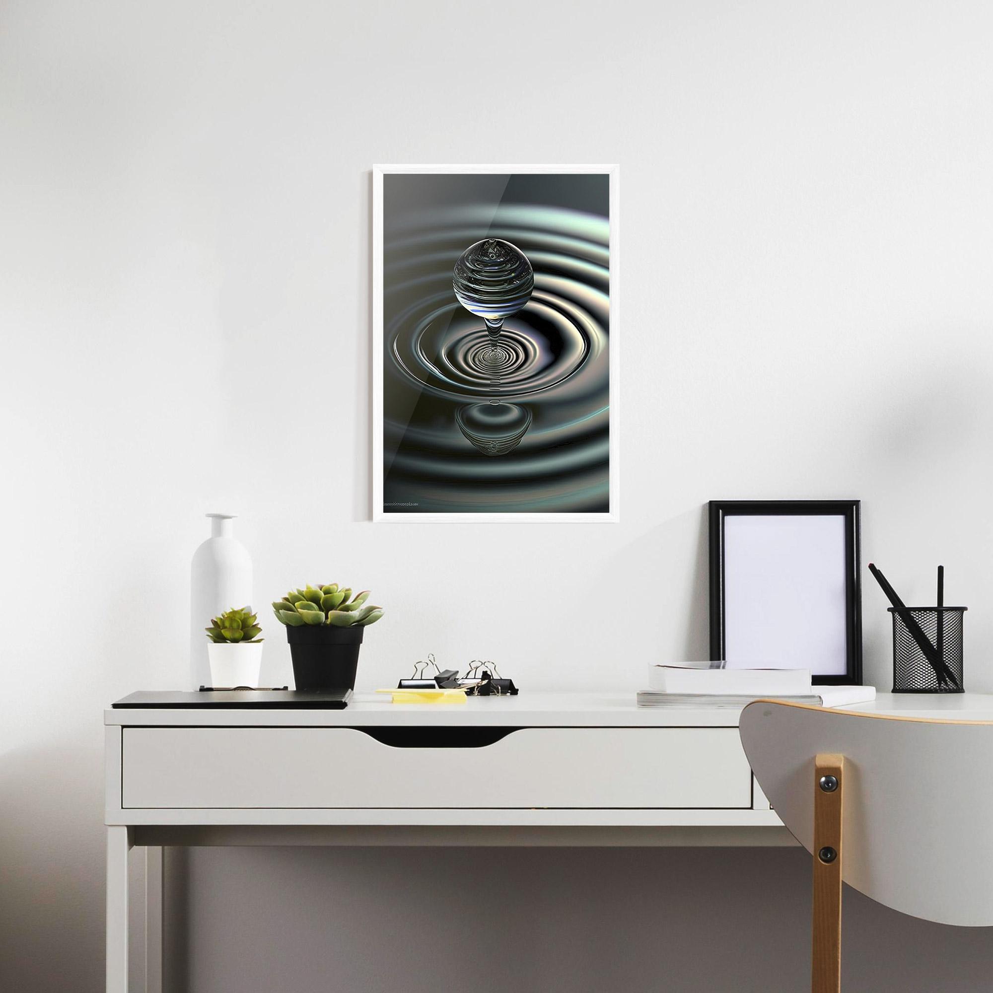 Keretezett Poszter Beautiful Water Drop mockup 7