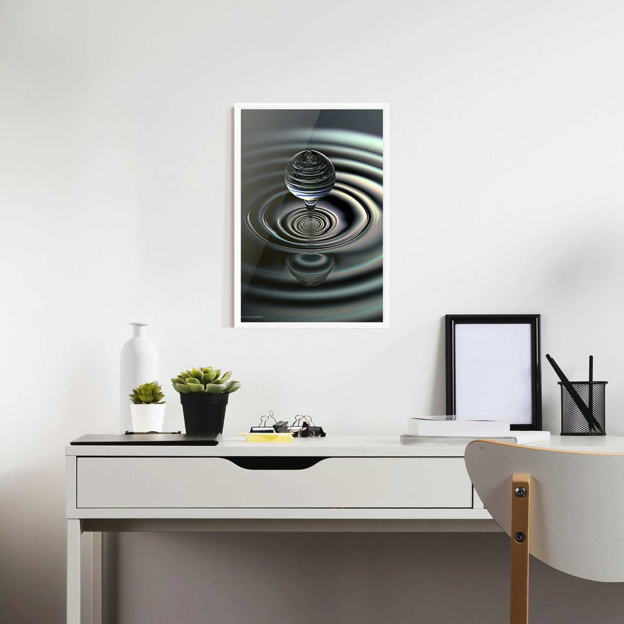 Beautiful Water Drop mockup 7