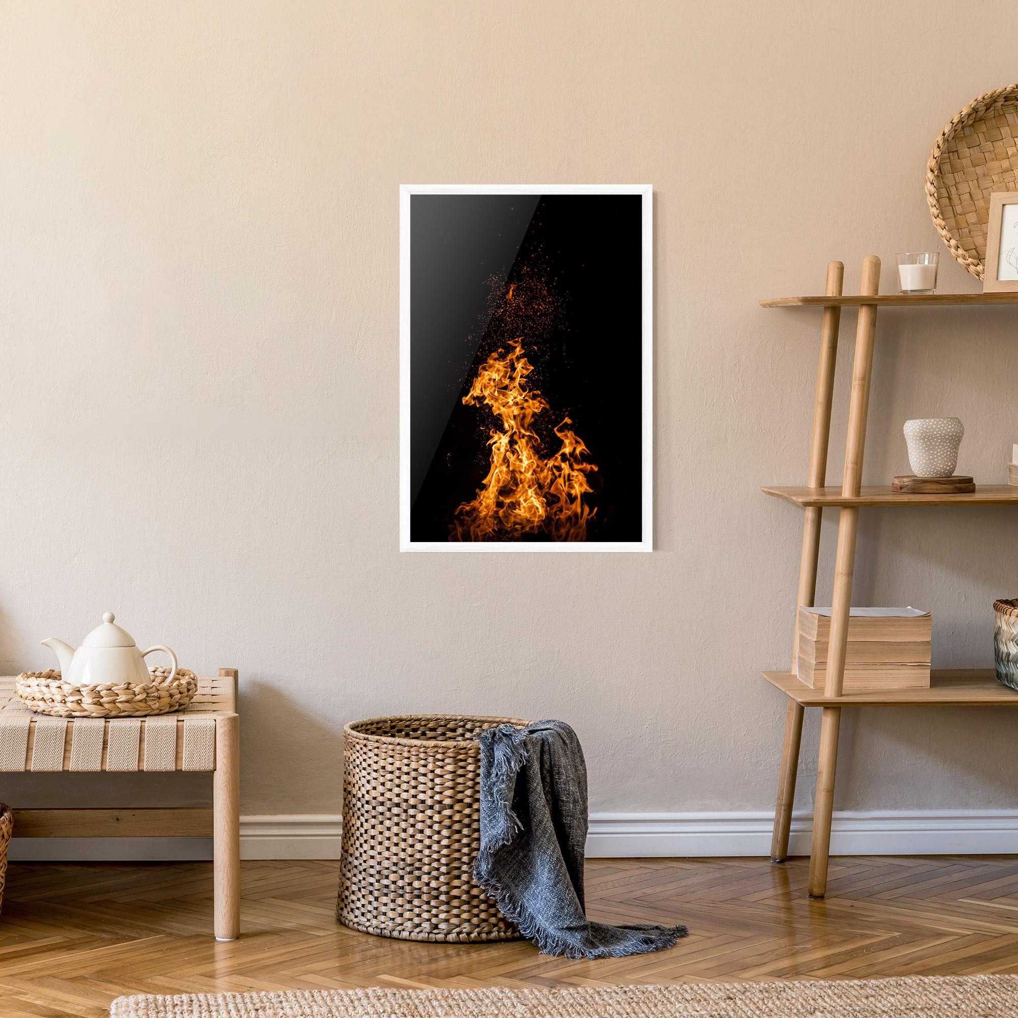 Keretezett Poszter Big Fire mockup 9