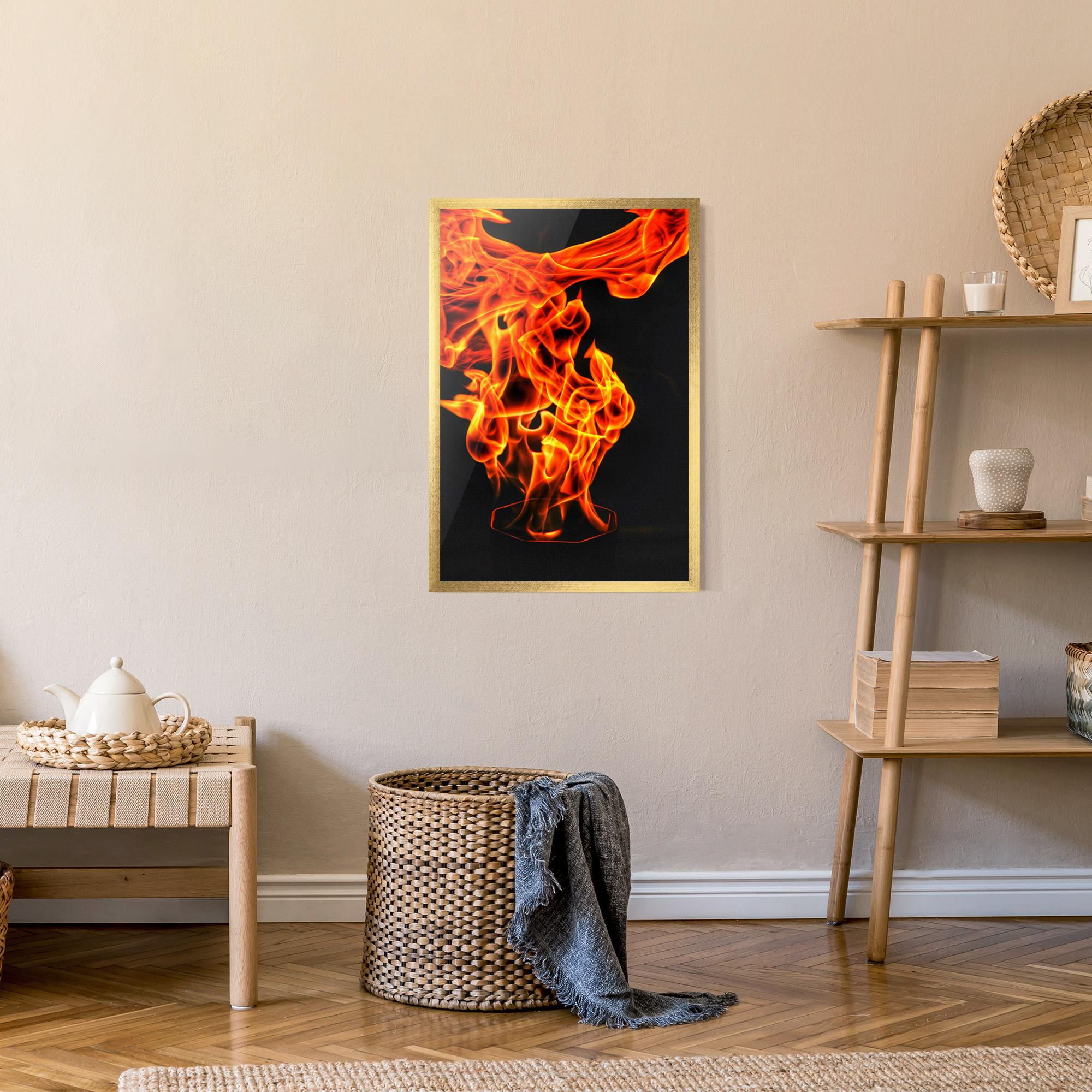 Keretezett Poszter Phoenix Heat Dance mockup 9