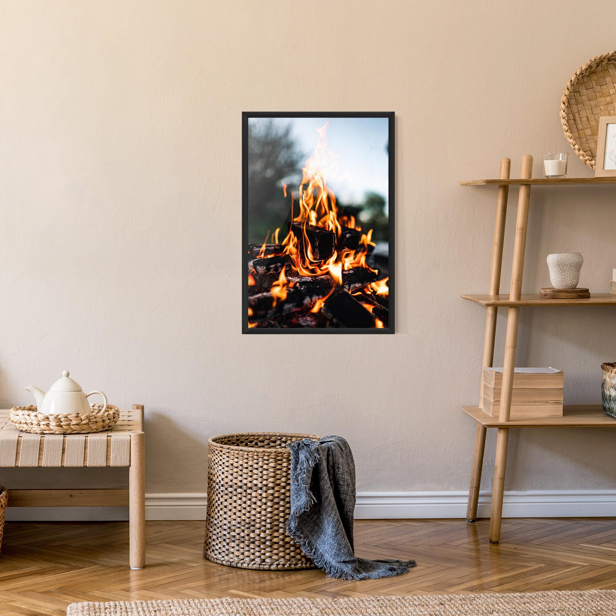 Keretezett Poszter Marshmallows Fire mockup 9