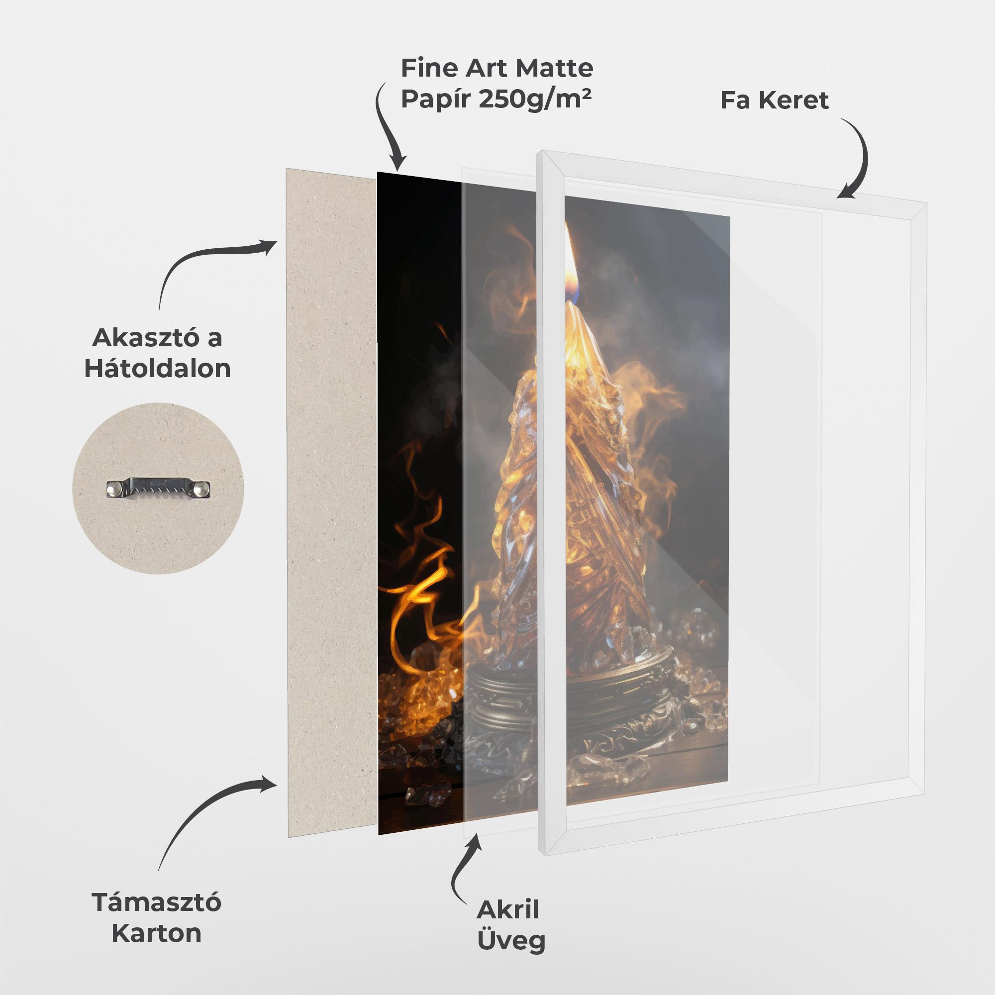 Keretezett Poszter Special Candle mockup 1