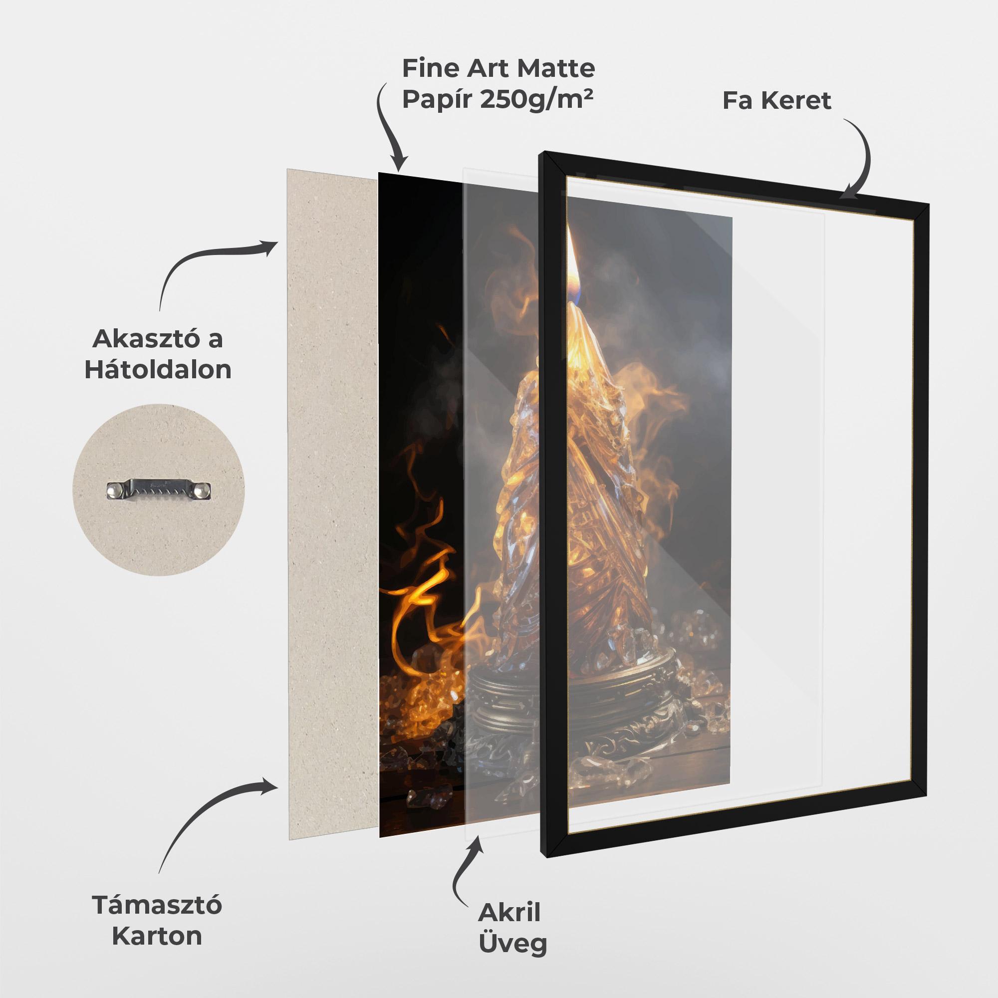 Keretezett Poszter Special Candle mockup 1