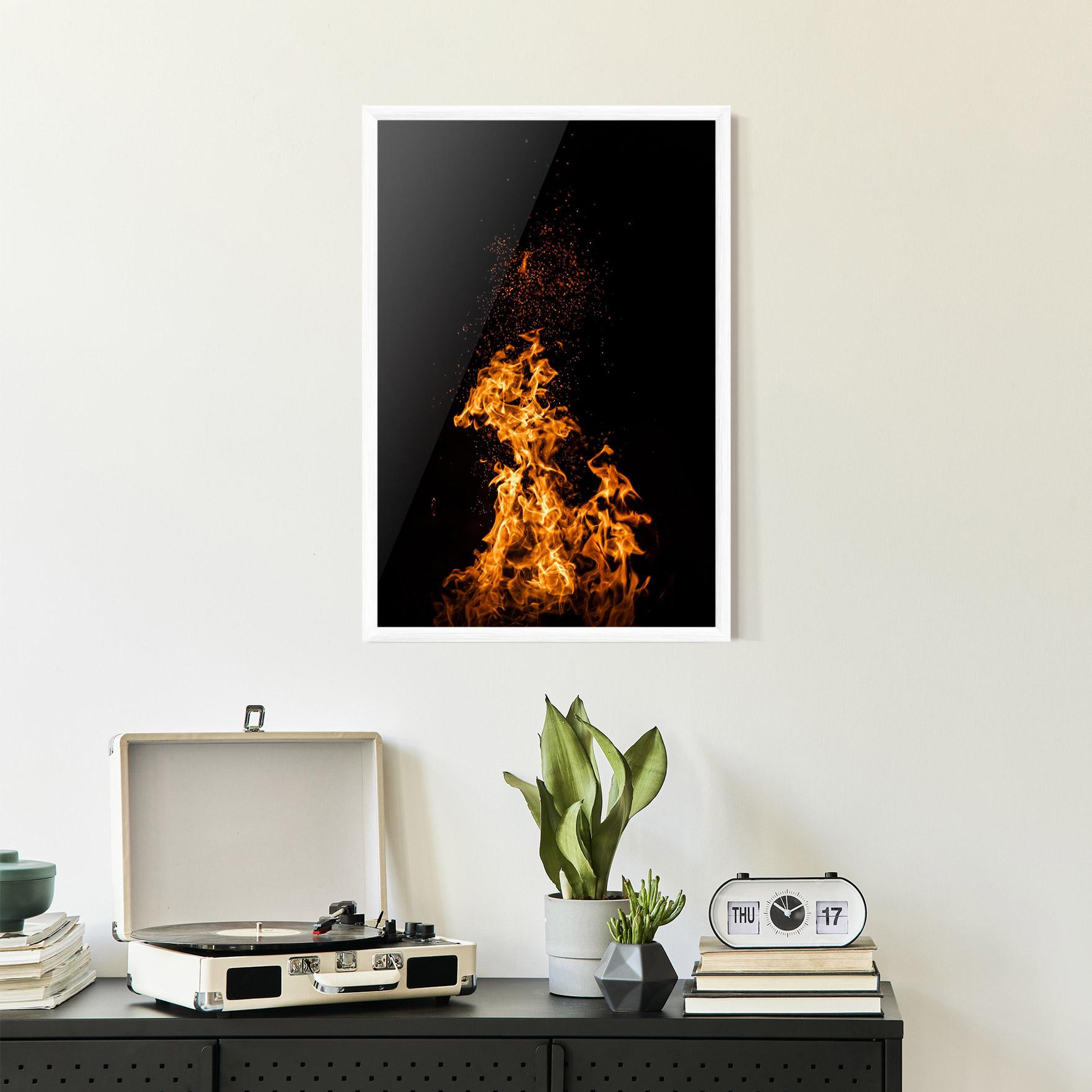 Keretezett Poszter Big Fire mockup 2