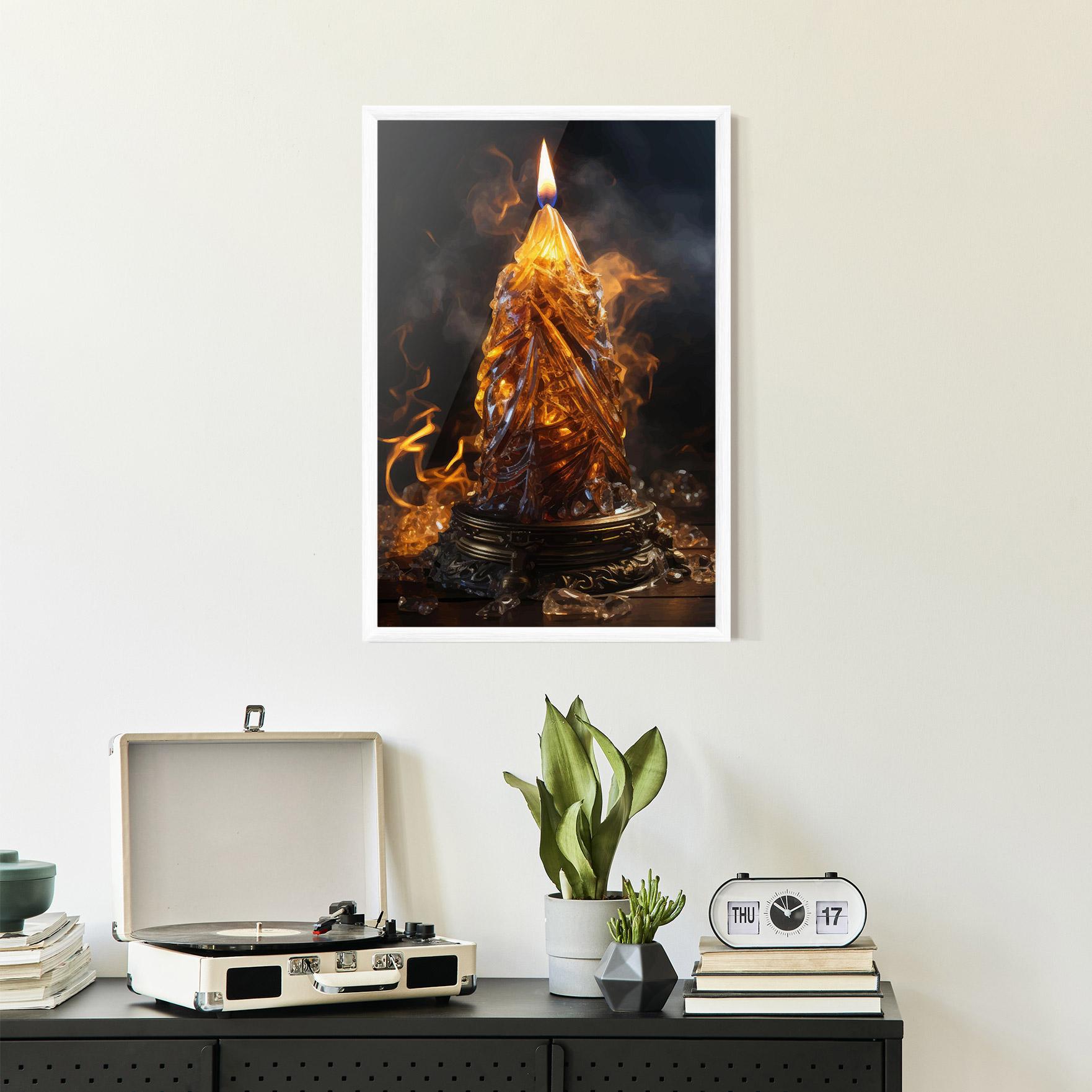 Keretezett Poszter Special Candle mockup 2