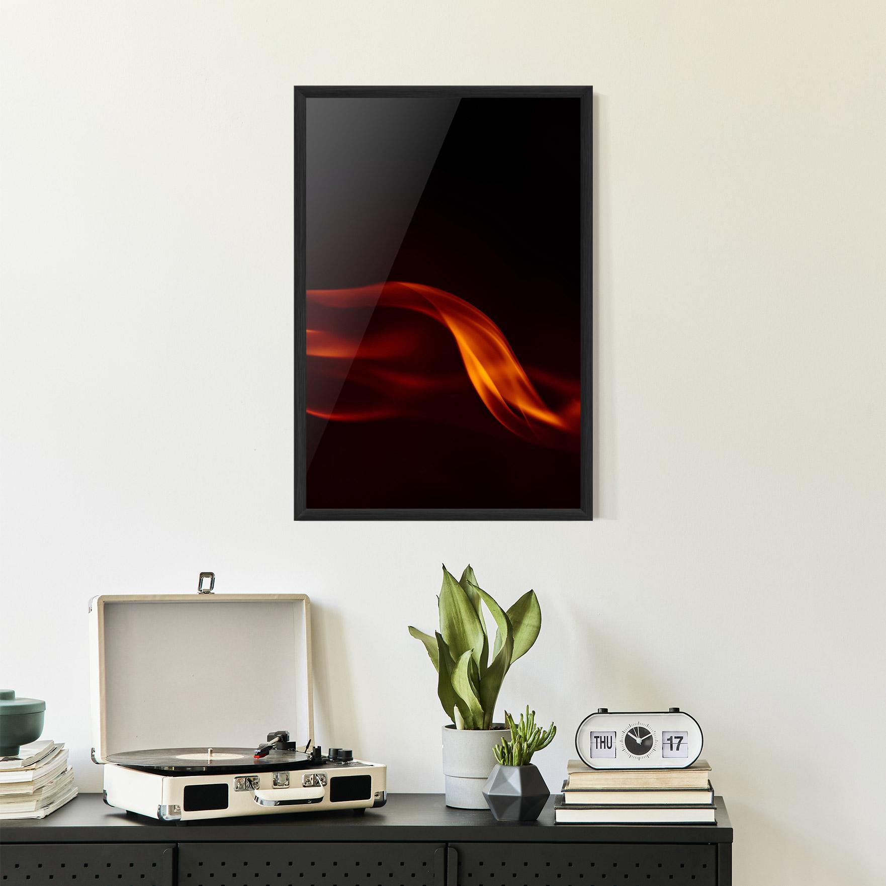 Keretezett Poszter Relax Flame mockup 2