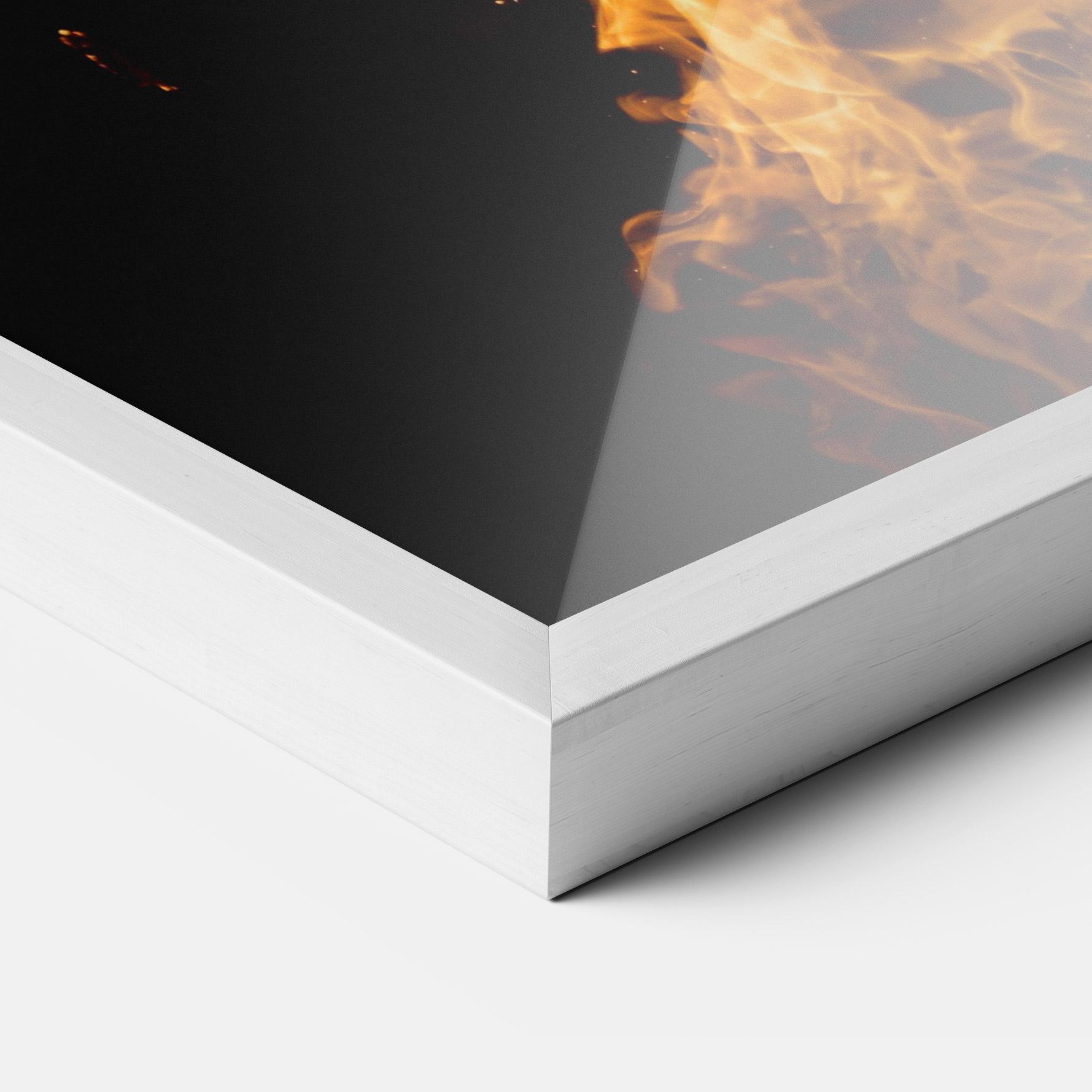 Keretezett Poszter Big Fire mockup 3