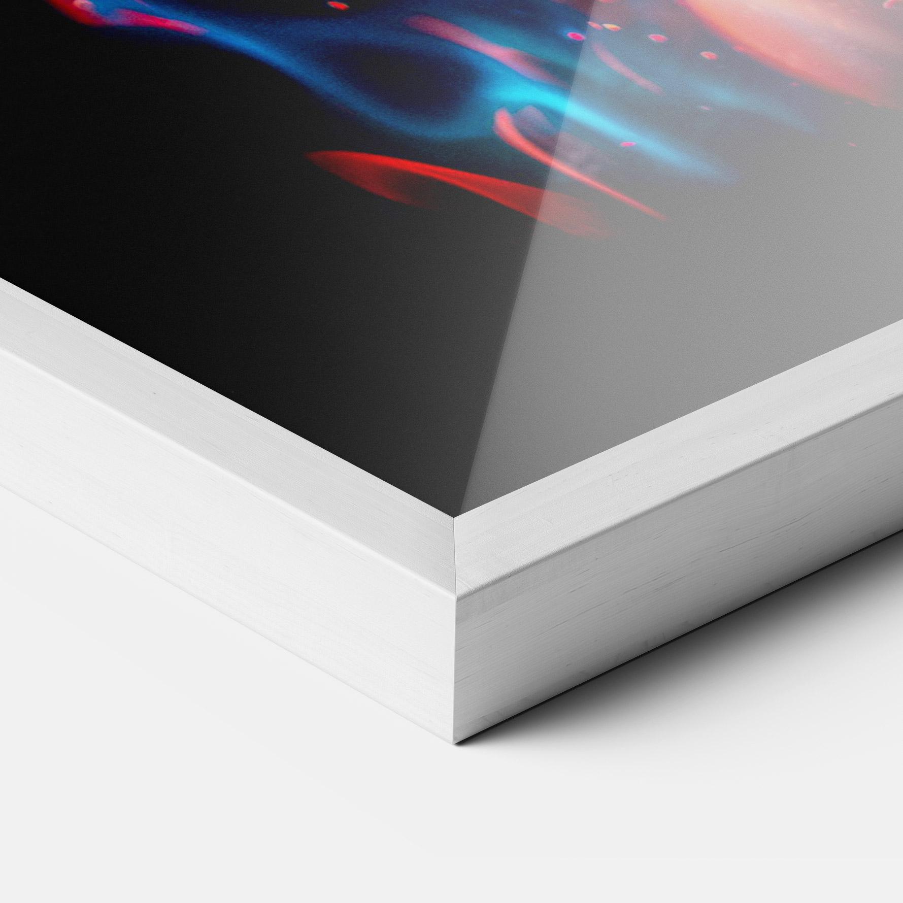 Keretezett Poszter Blue Pink Fire mockup 3