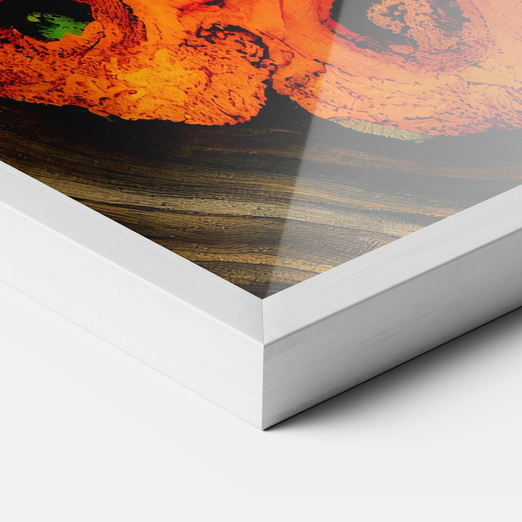 Keretezett Poszter Fire Wood Texture mockup 3