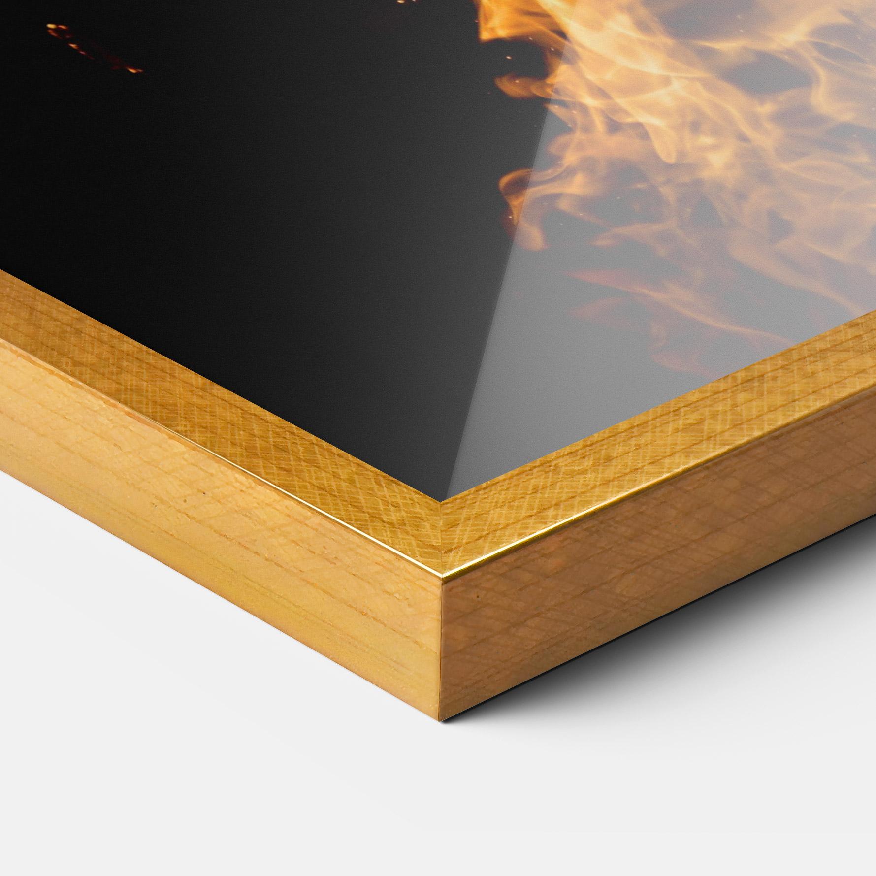 Keretezett Poszter Big Fire mockup 3