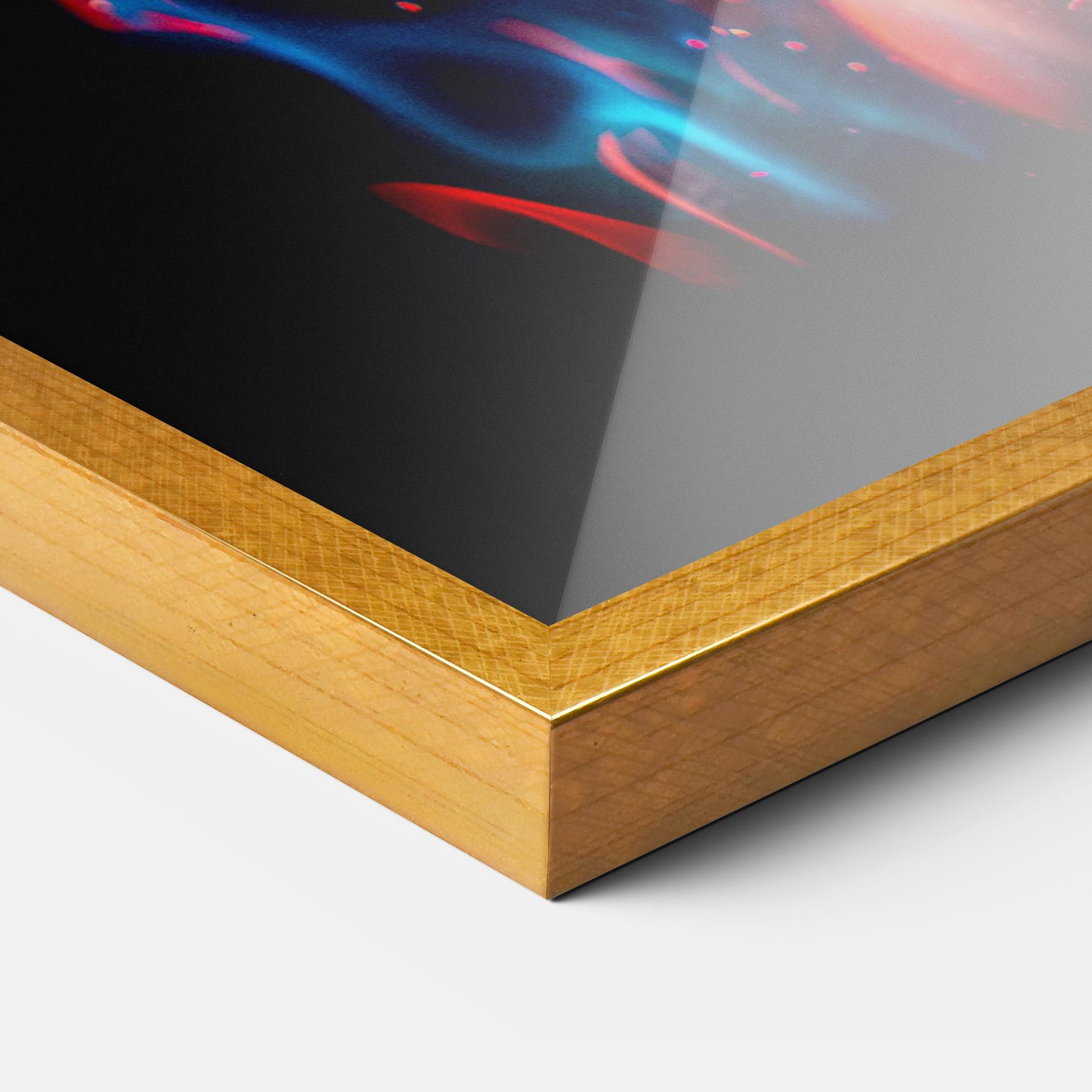 Keretezett Poszter Blue Pink Fire mockup 3