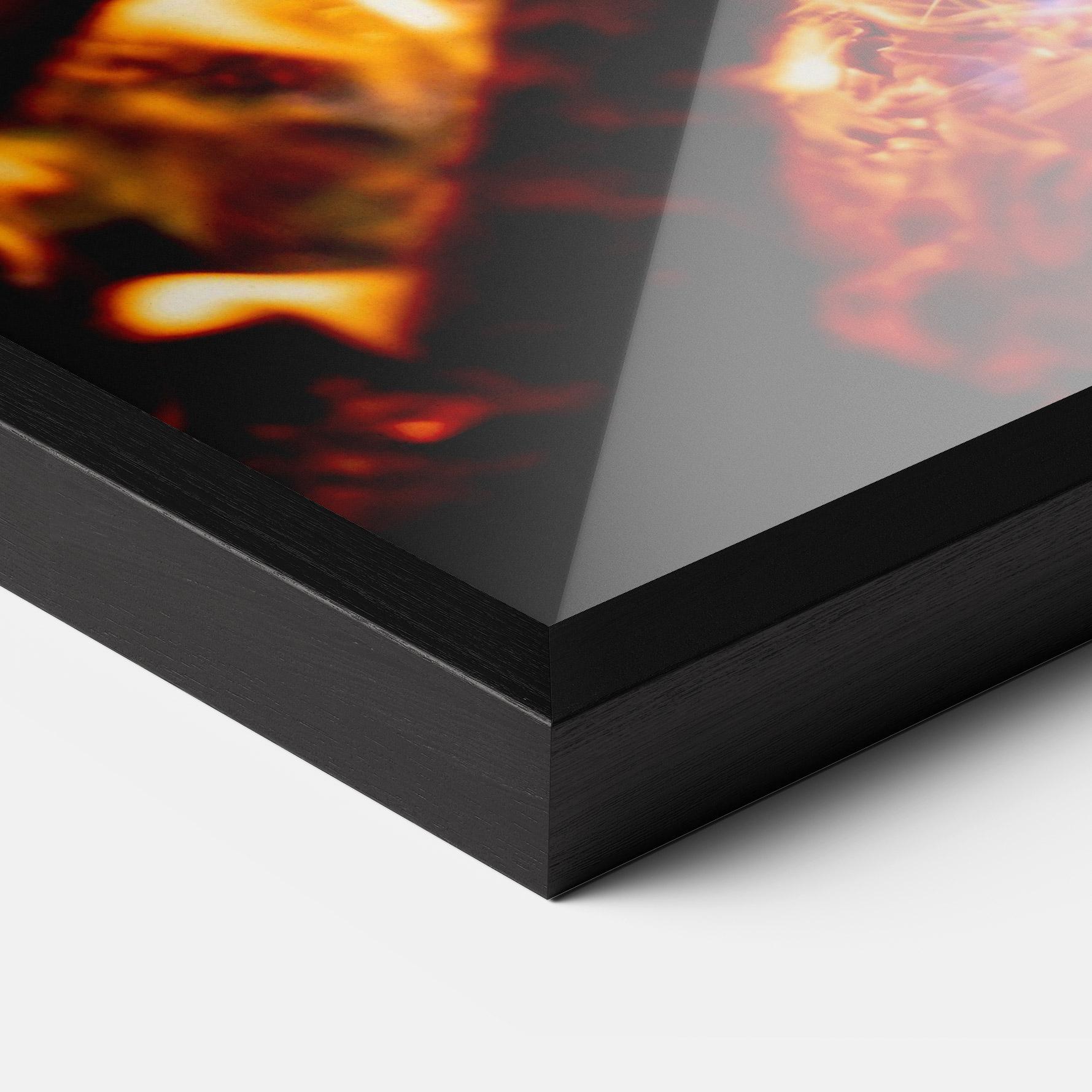 Keretezett Poszter Blue Green Fire mockup 3