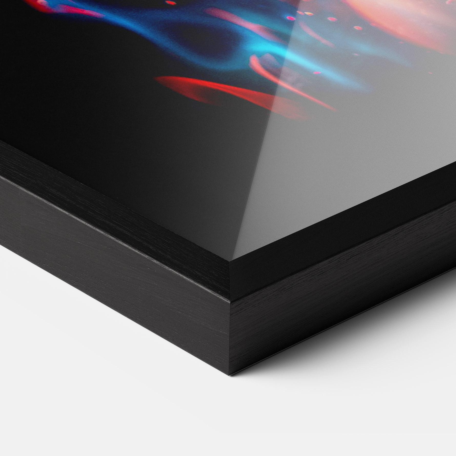 Keretezett Poszter Blue Pink Fire mockup 3