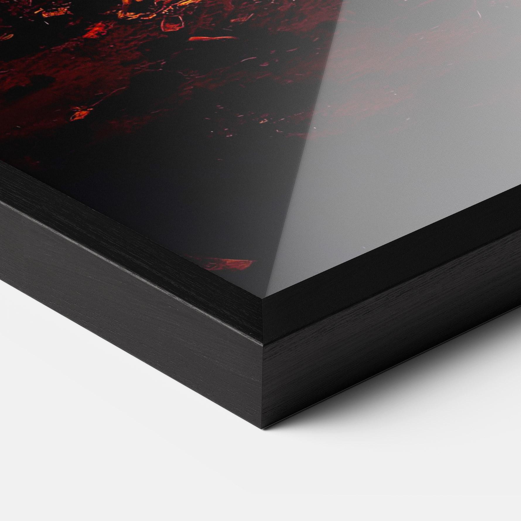 Keretezett Poszter Fire Art mockup 3