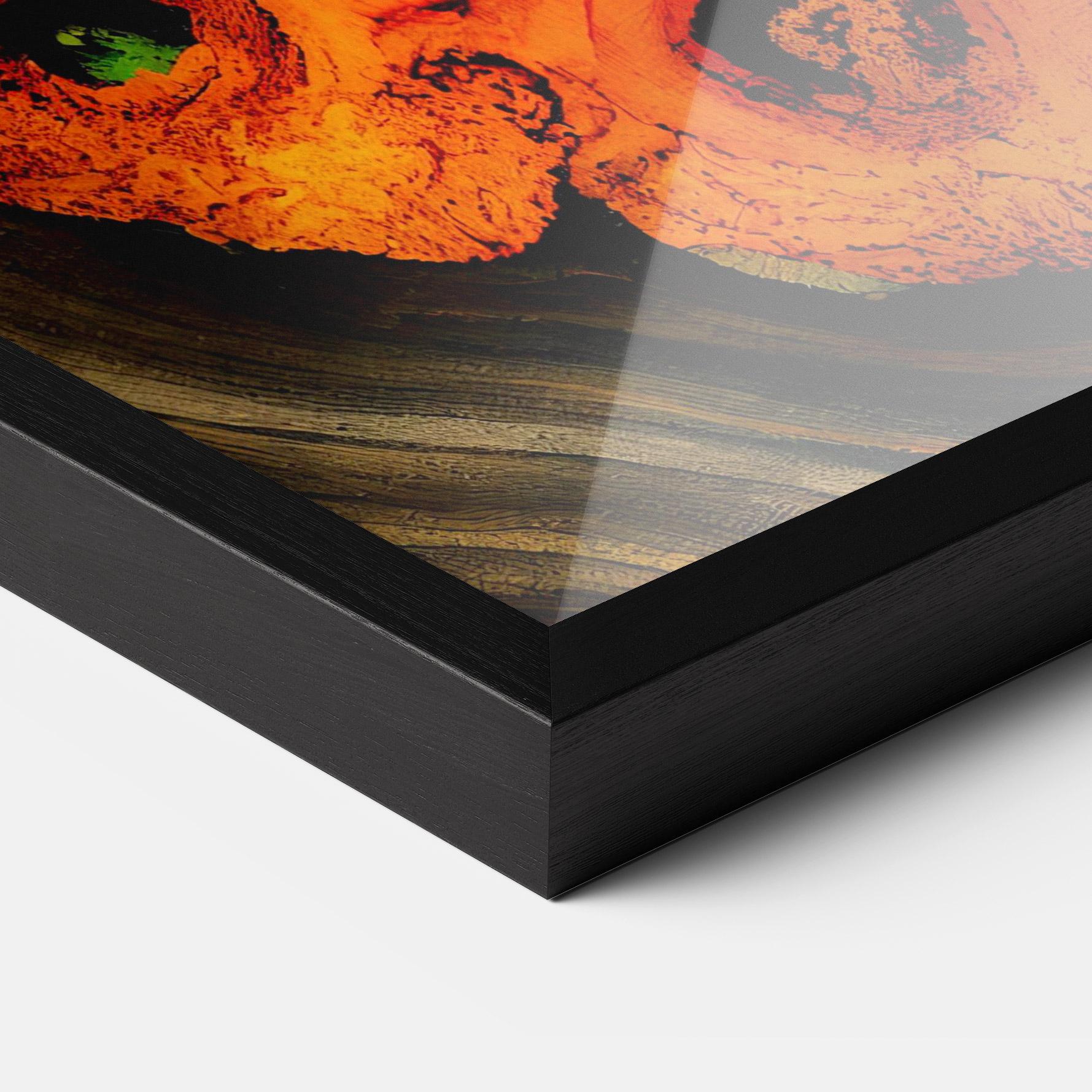 Keretezett Poszter Fire Wood Texture mockup 3