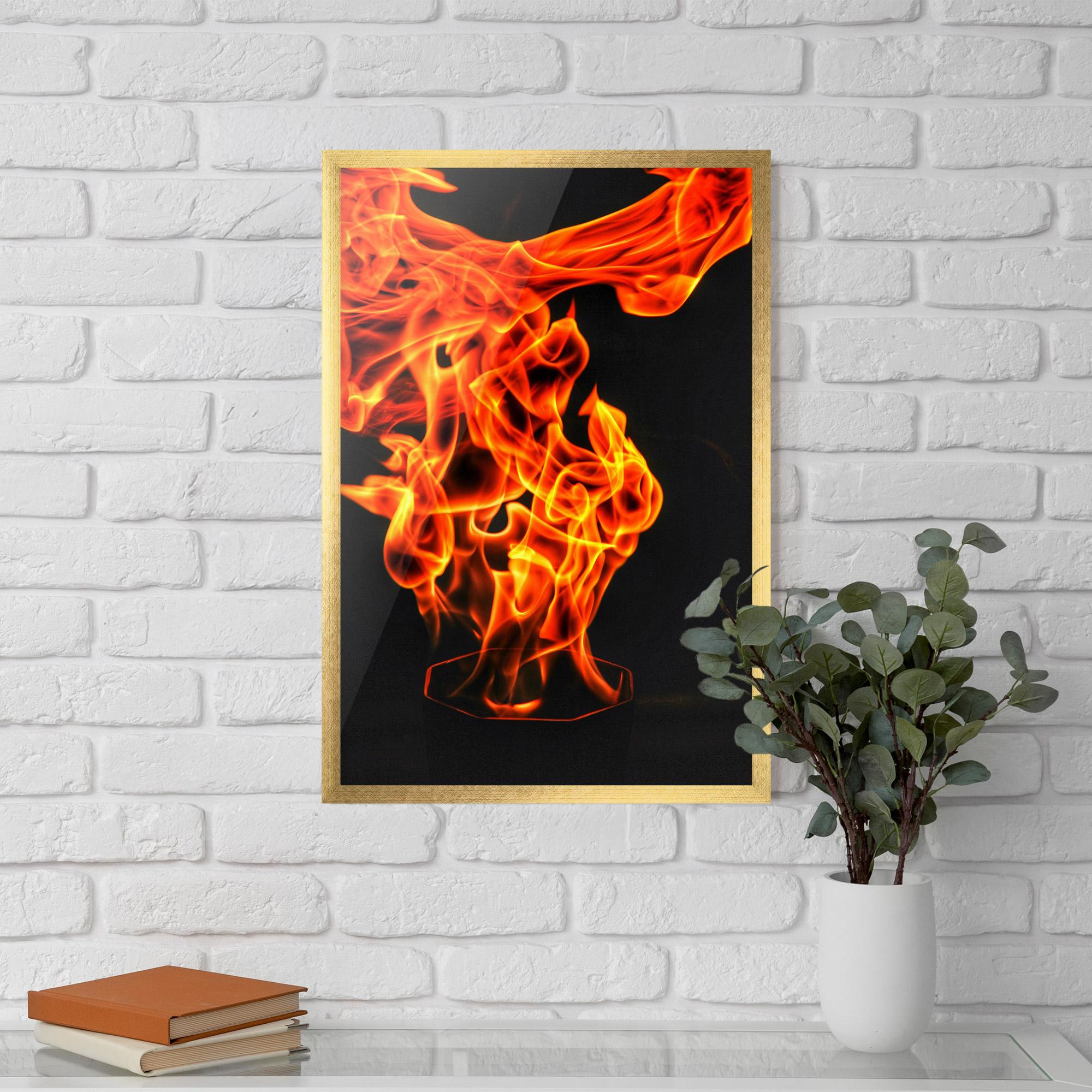 Keretezett Poszter Phoenix Heat Dance mockup 5