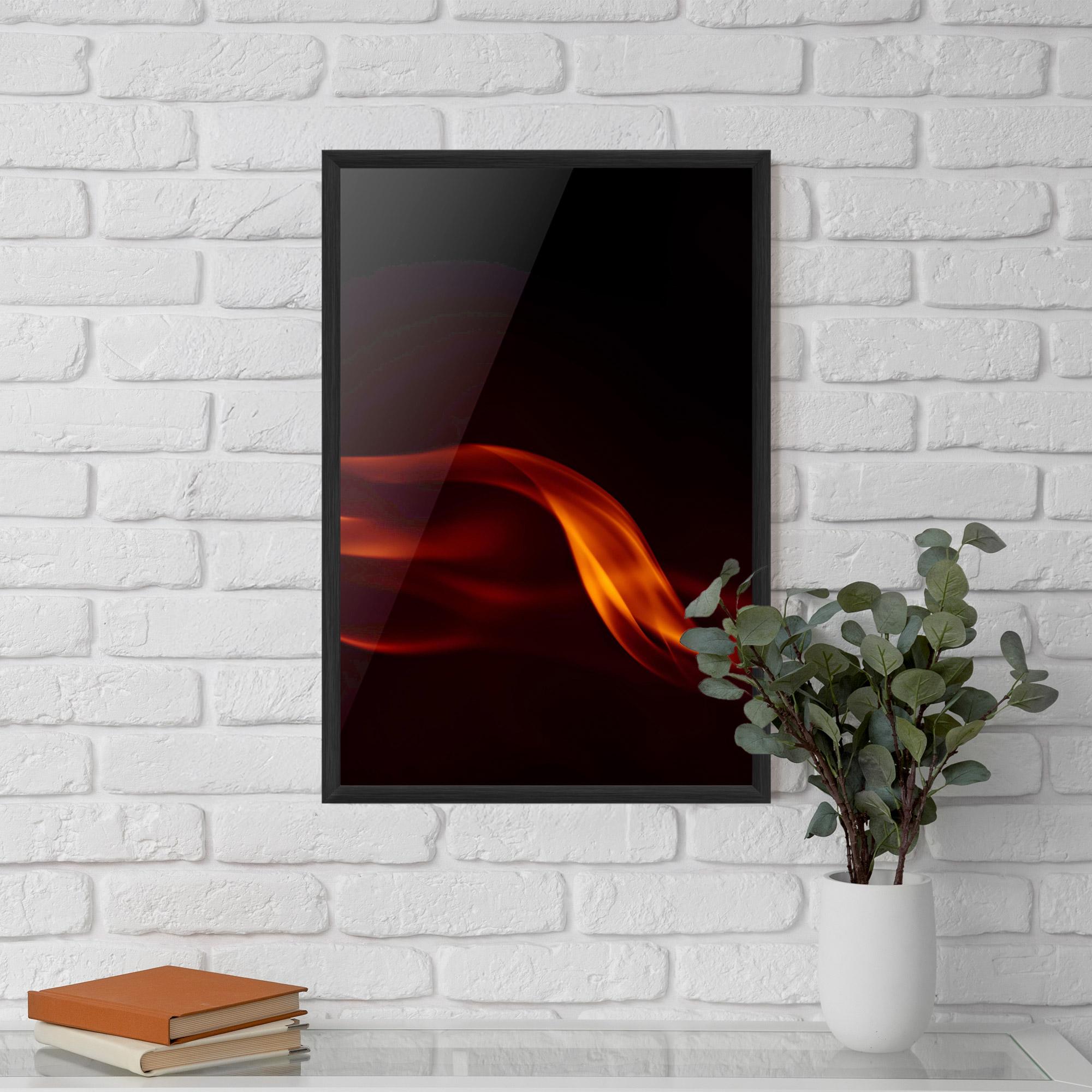 Keretezett Poszter Relax Flame mockup 5