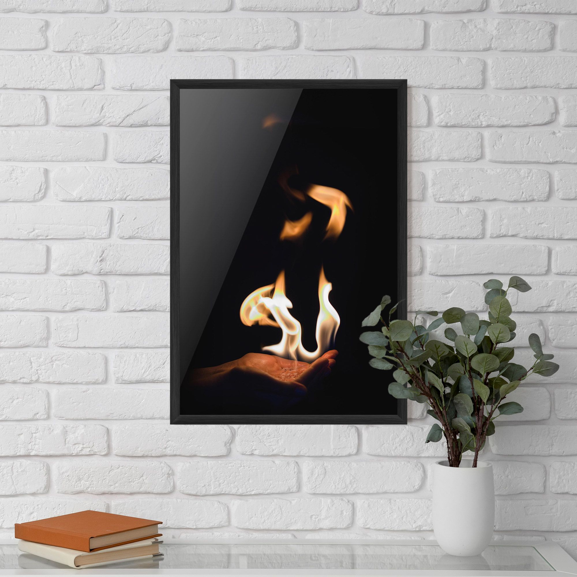 White Orange Fire mockup 5