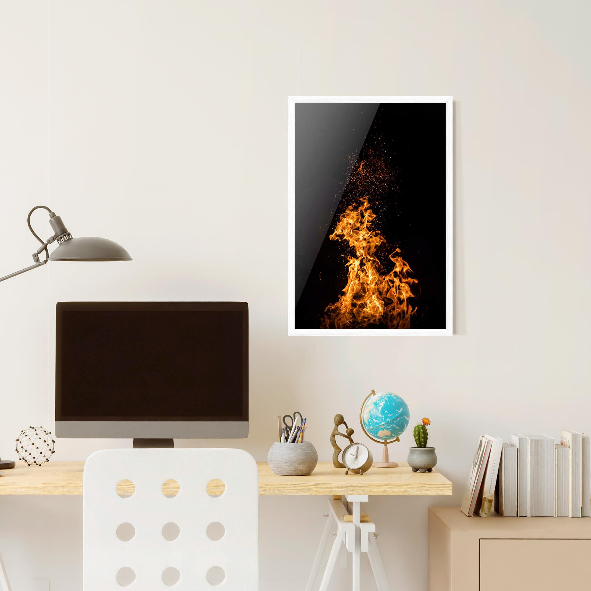 Keretezett Poszter Big Fire mockup 6