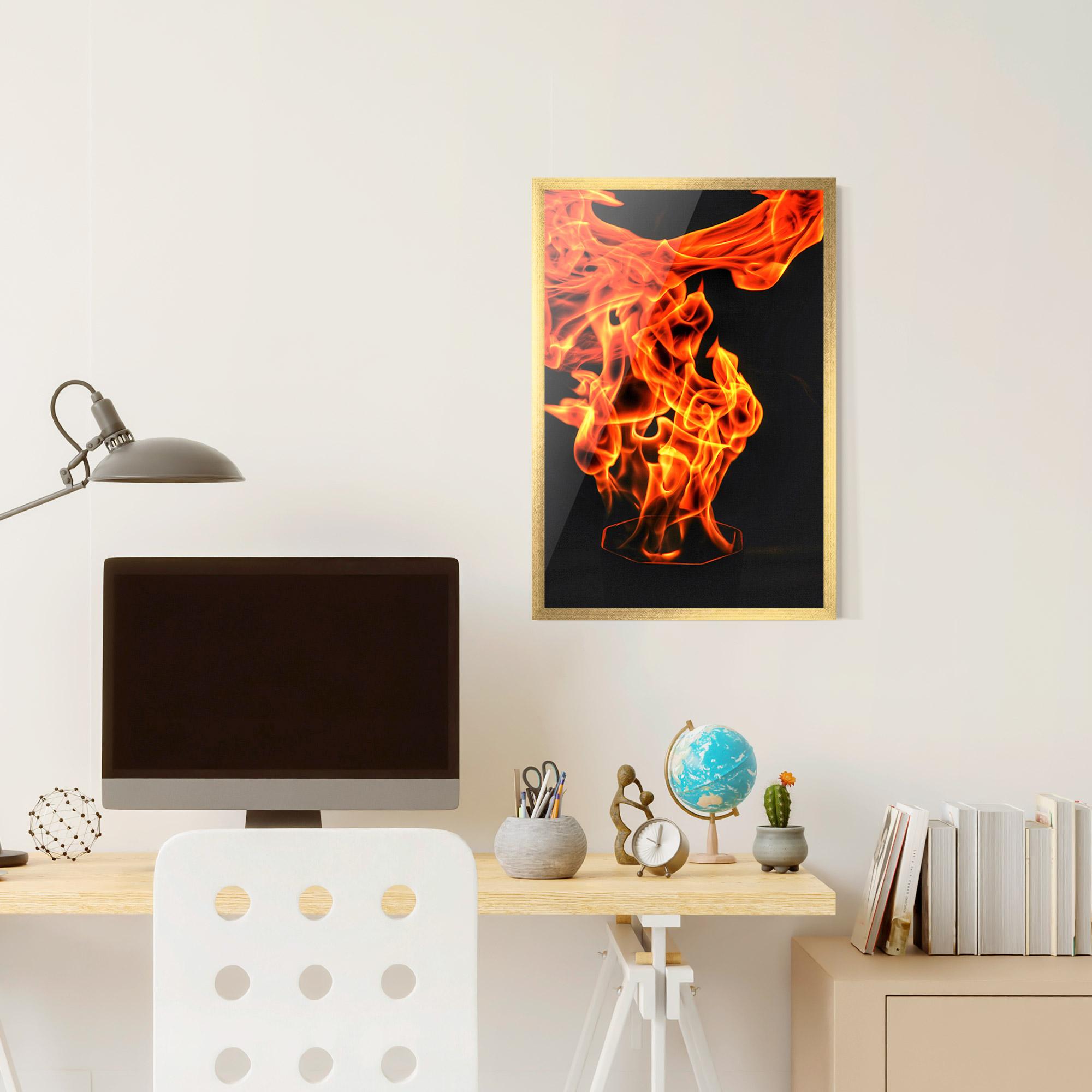 Keretezett Poszter Phoenix Heat Dance mockup 6