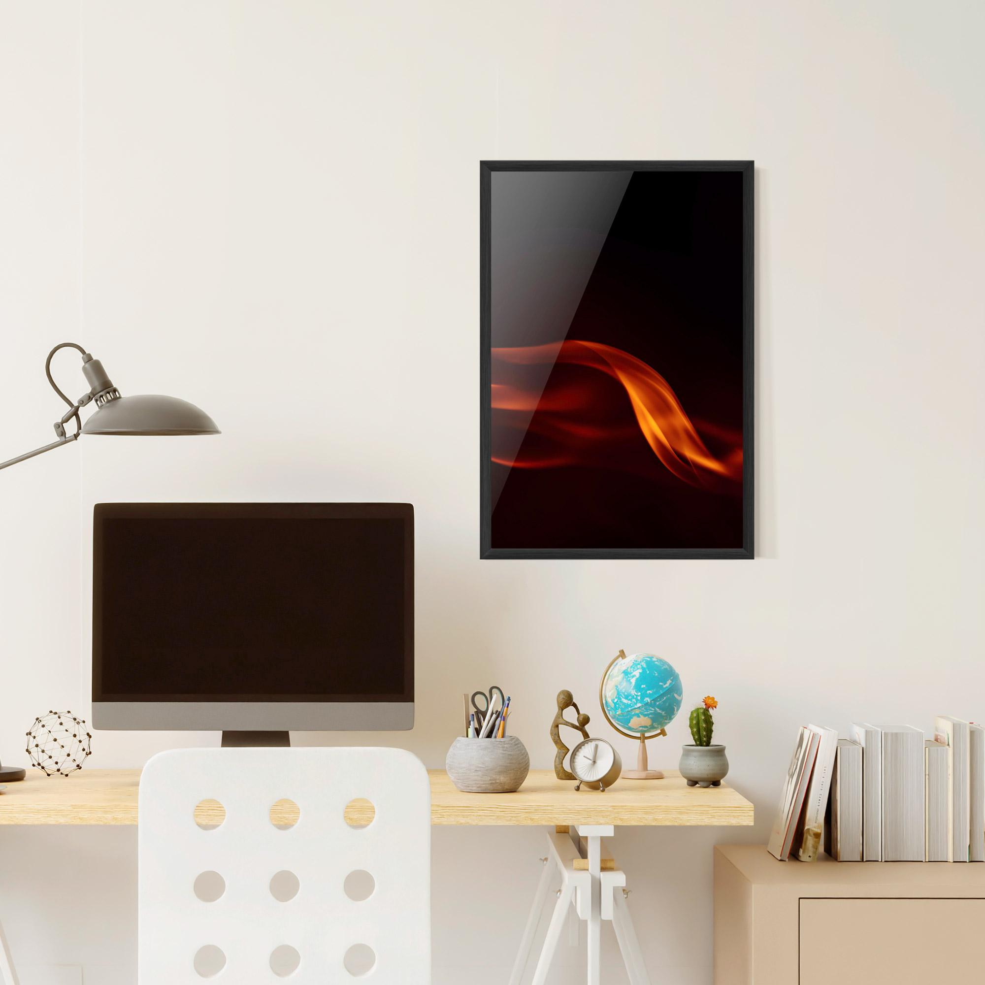 Keretezett Poszter Relax Flame mockup 6