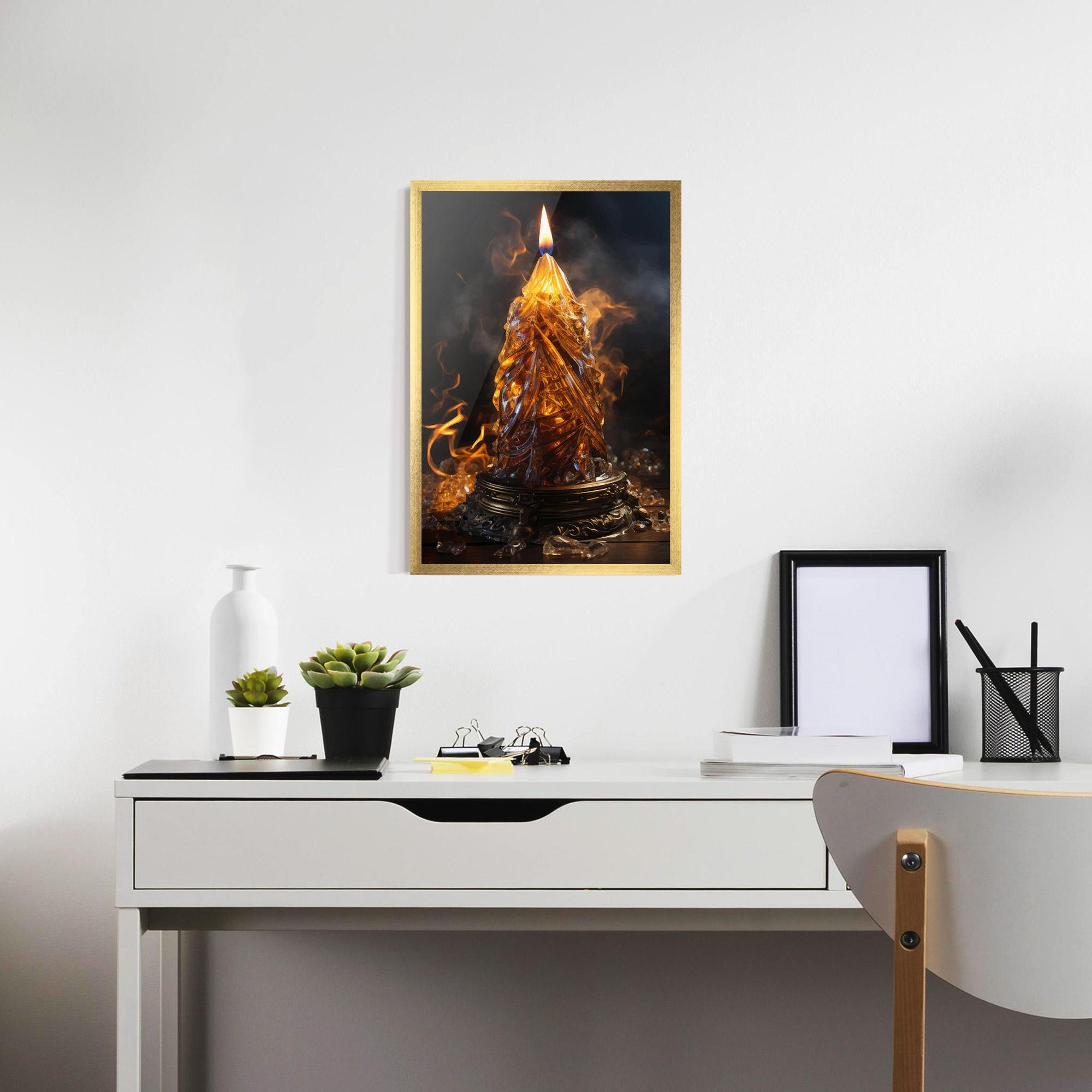 Keretezett Poszter Special Candle mockup 7