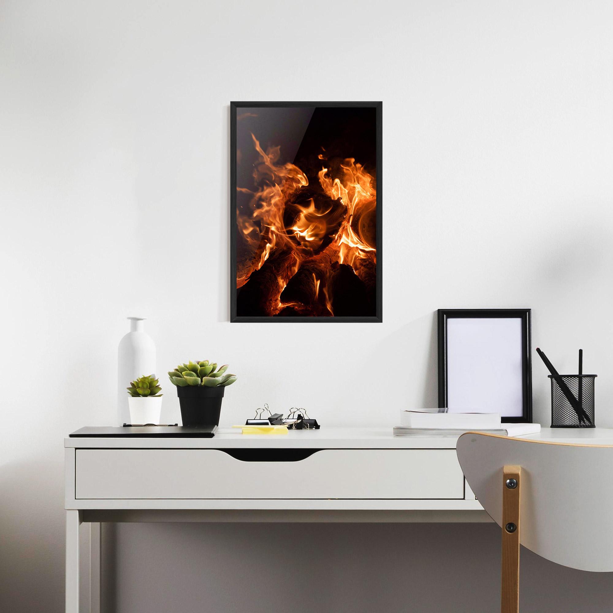 Keretezett Poszter Eternal Flame mockup 7