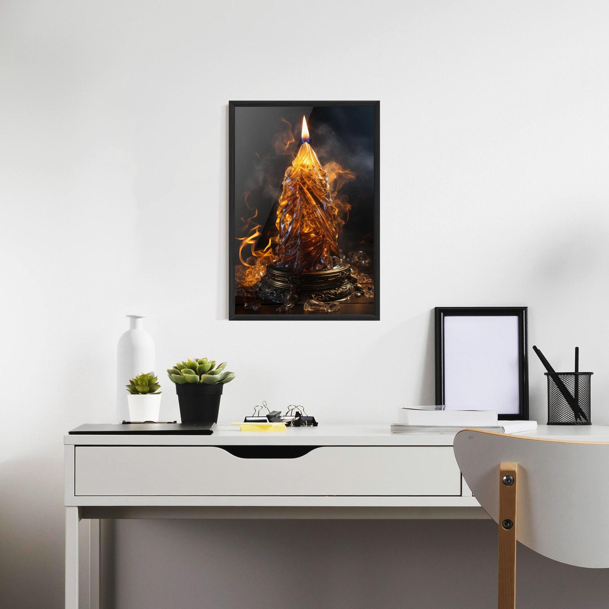 Keretezett Poszter Special Candle mockup 7