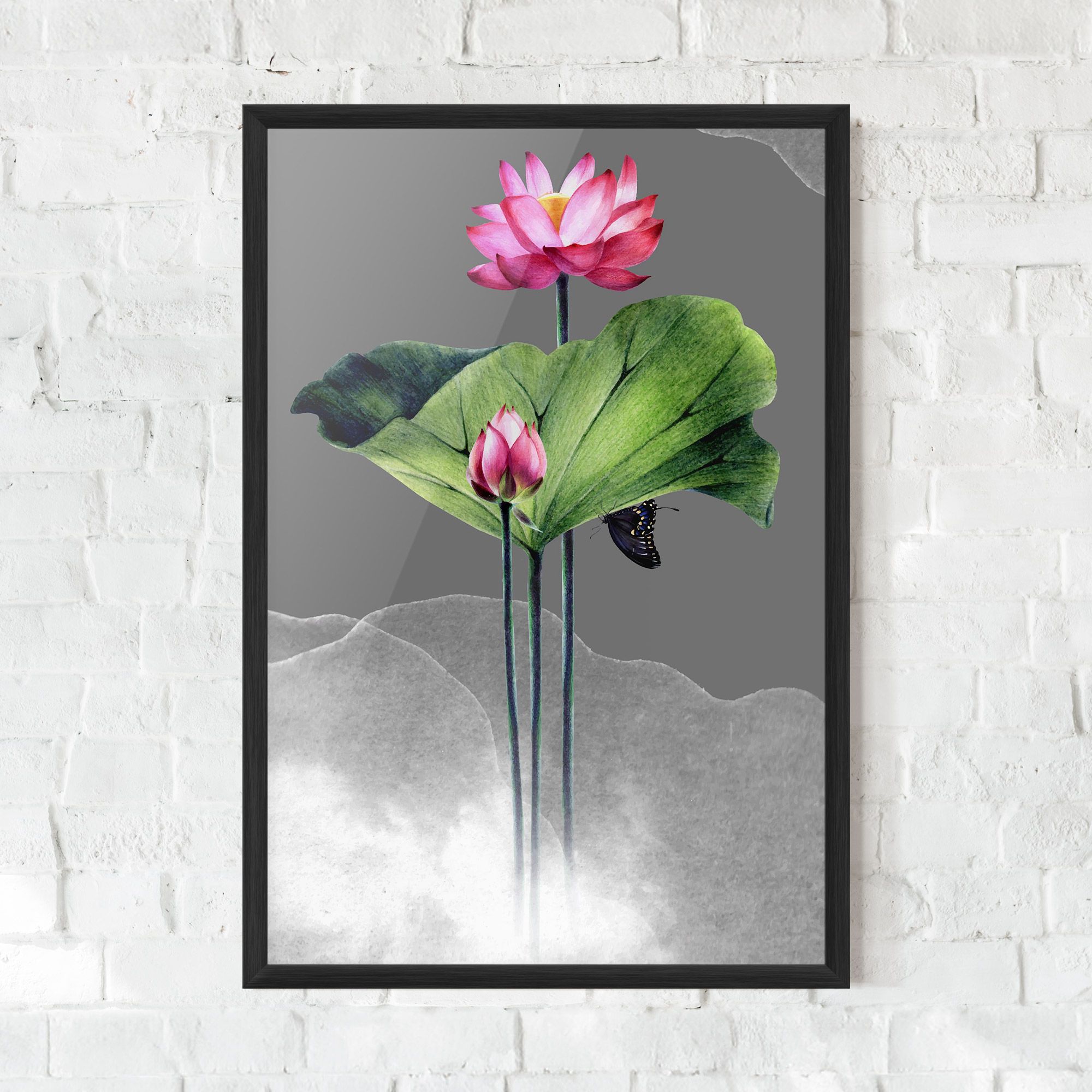 Pink Lotus Art mockup 0