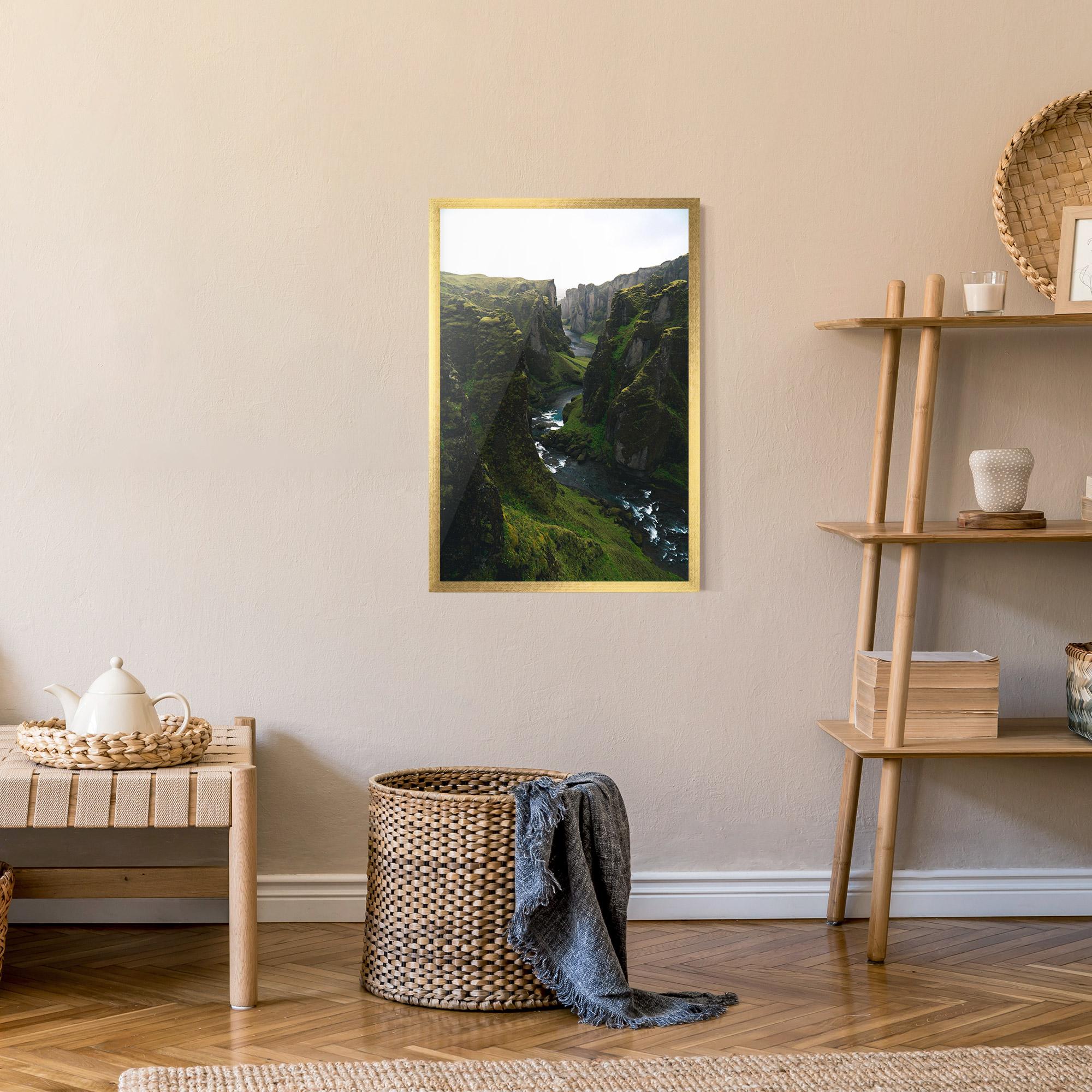 Keretezett Poszter Green Beautiful View mockup 9