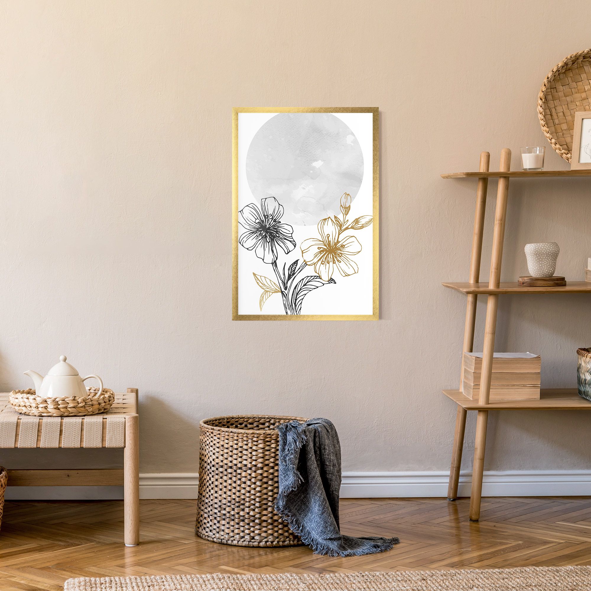 Grey Moon Flowers mockup 9