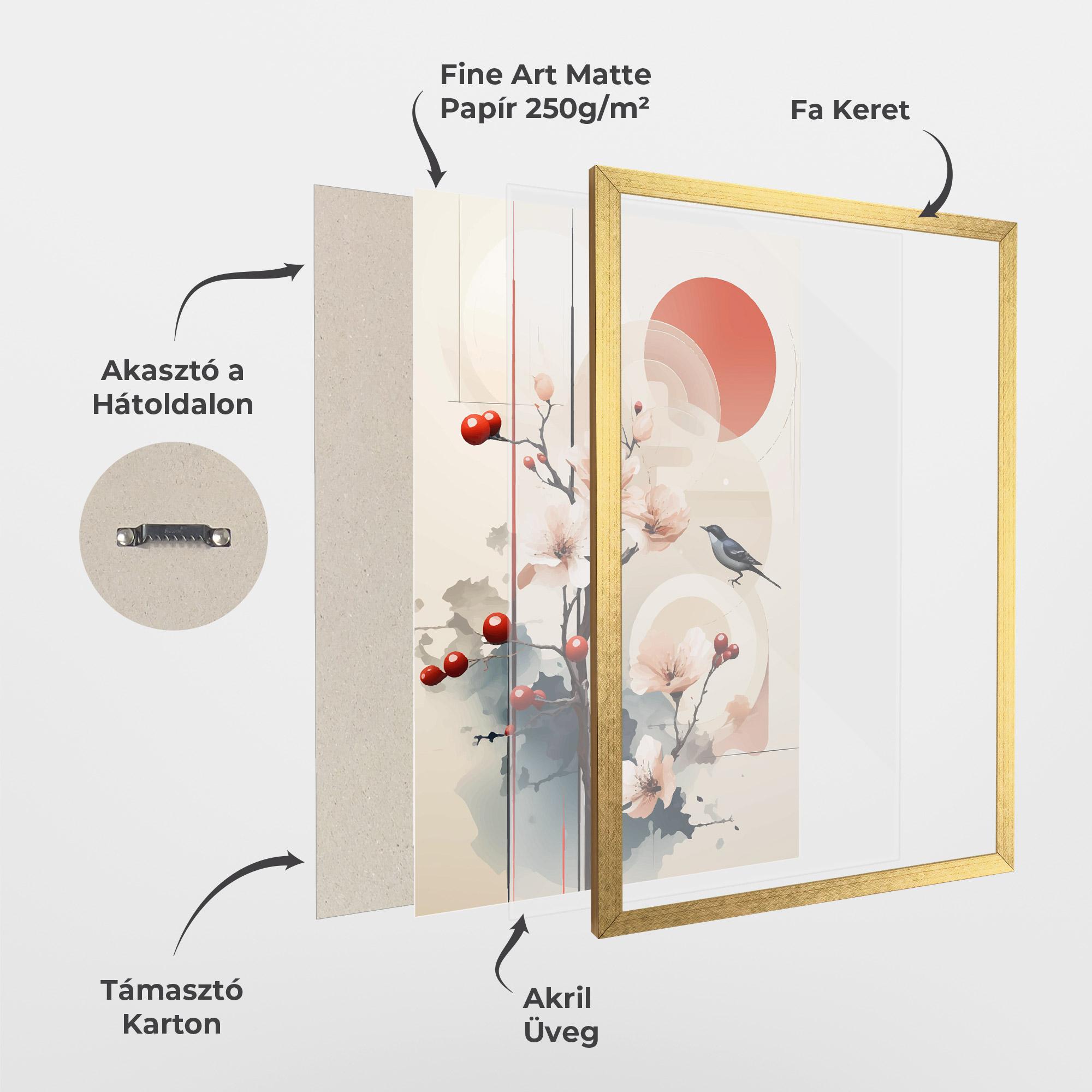 Keretezett Poszter Cream Nature mockup 1