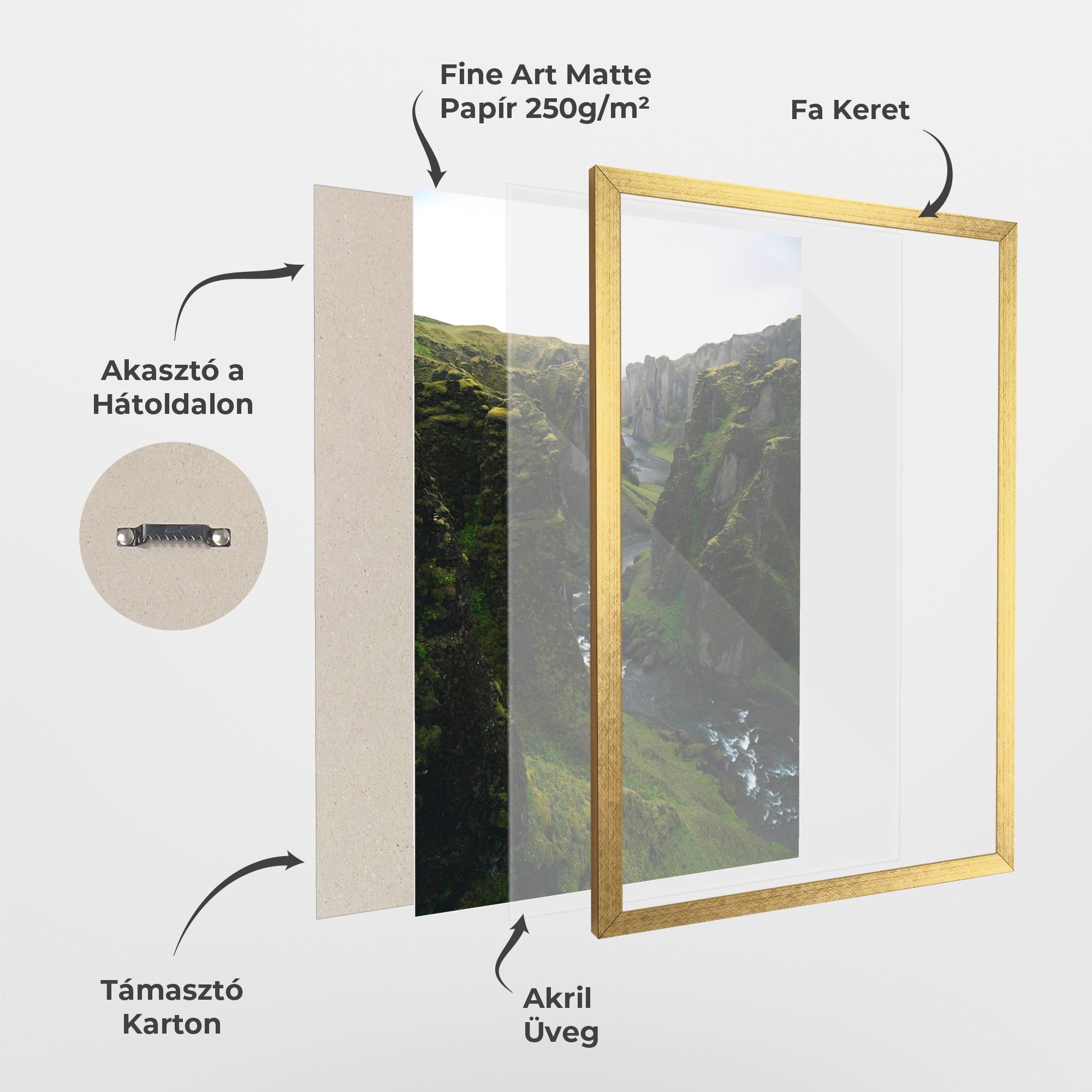 Keretezett Poszter Green Beautiful View mockup 1