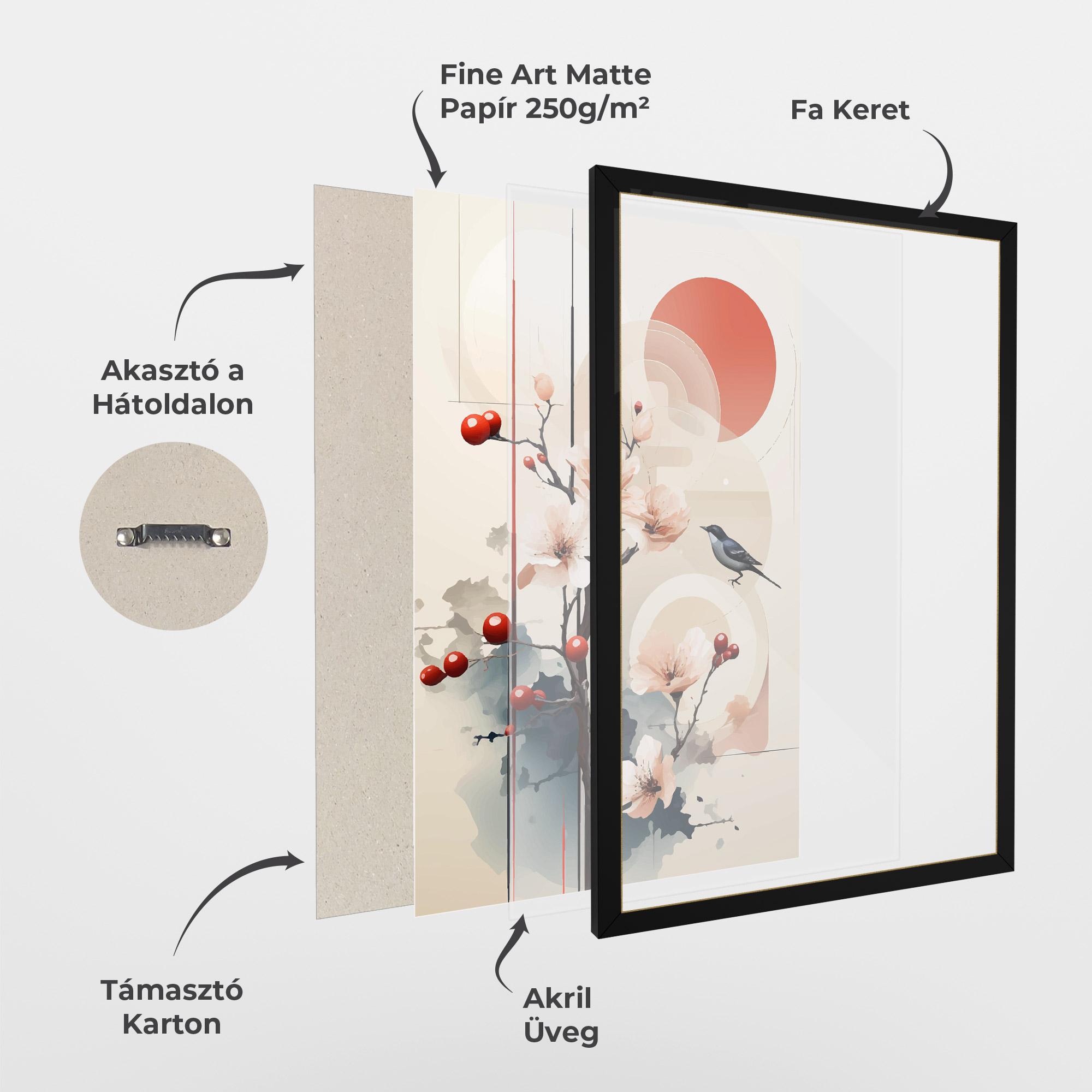 Keretezett Poszter Cream Nature mockup 1