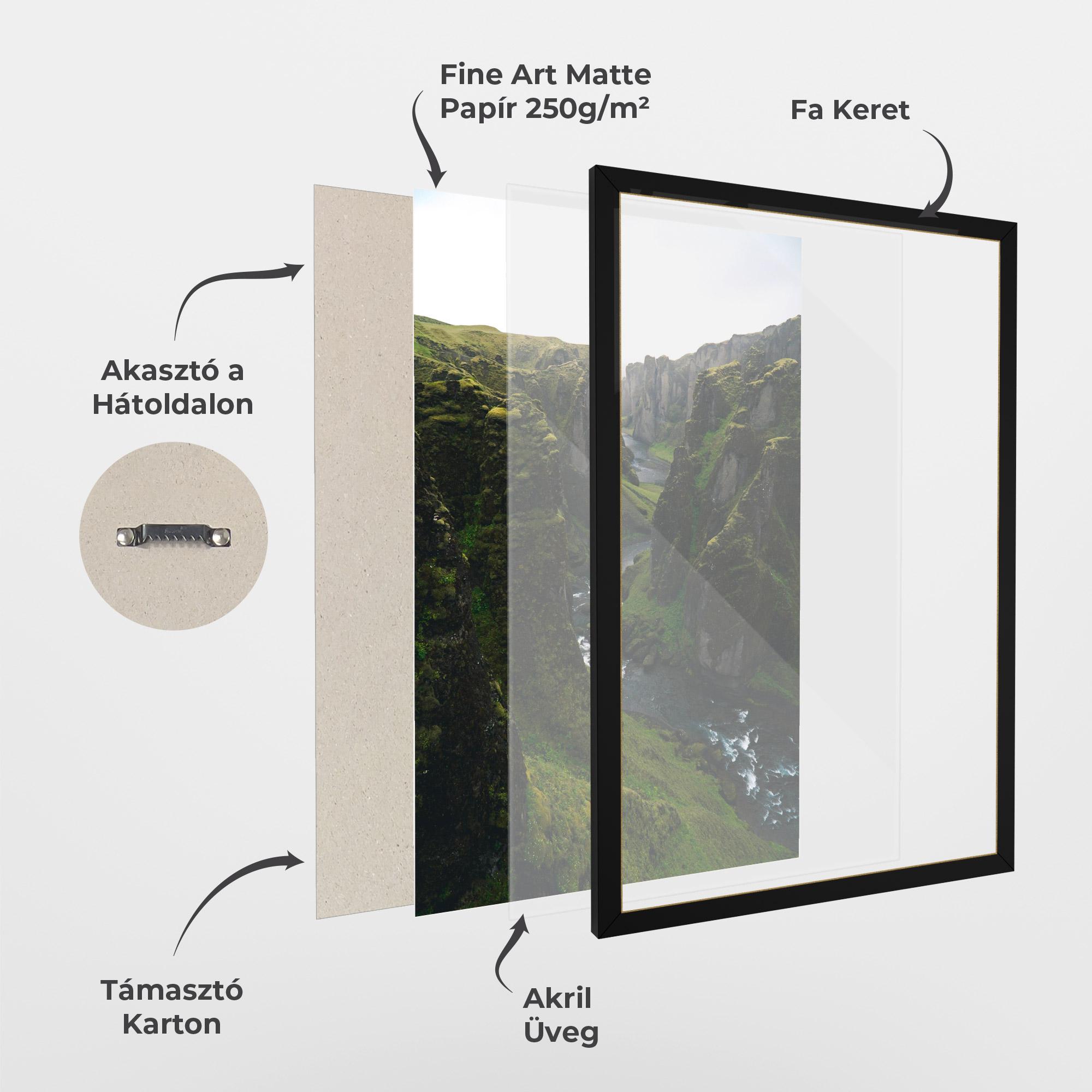 Keretezett Poszter Green Beautiful View mockup 1