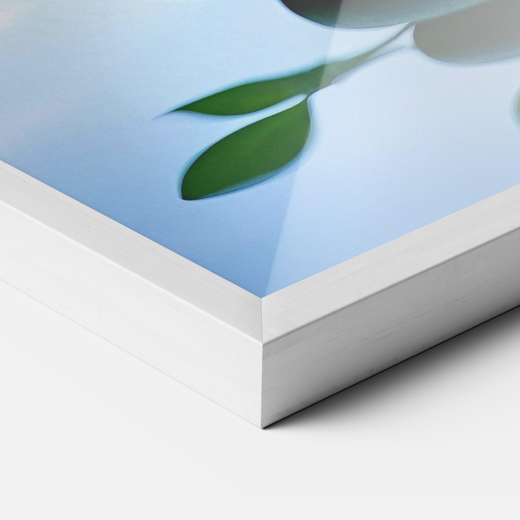 Keretezett Poszter Stones Green Leaves mockup 3