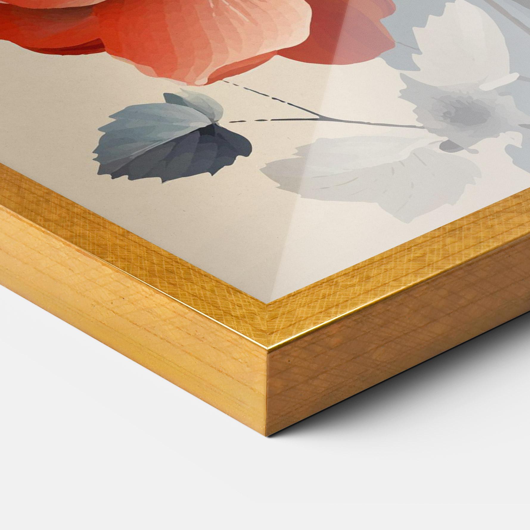 Keretezett Poszter Cream Flower Nature mockup 3