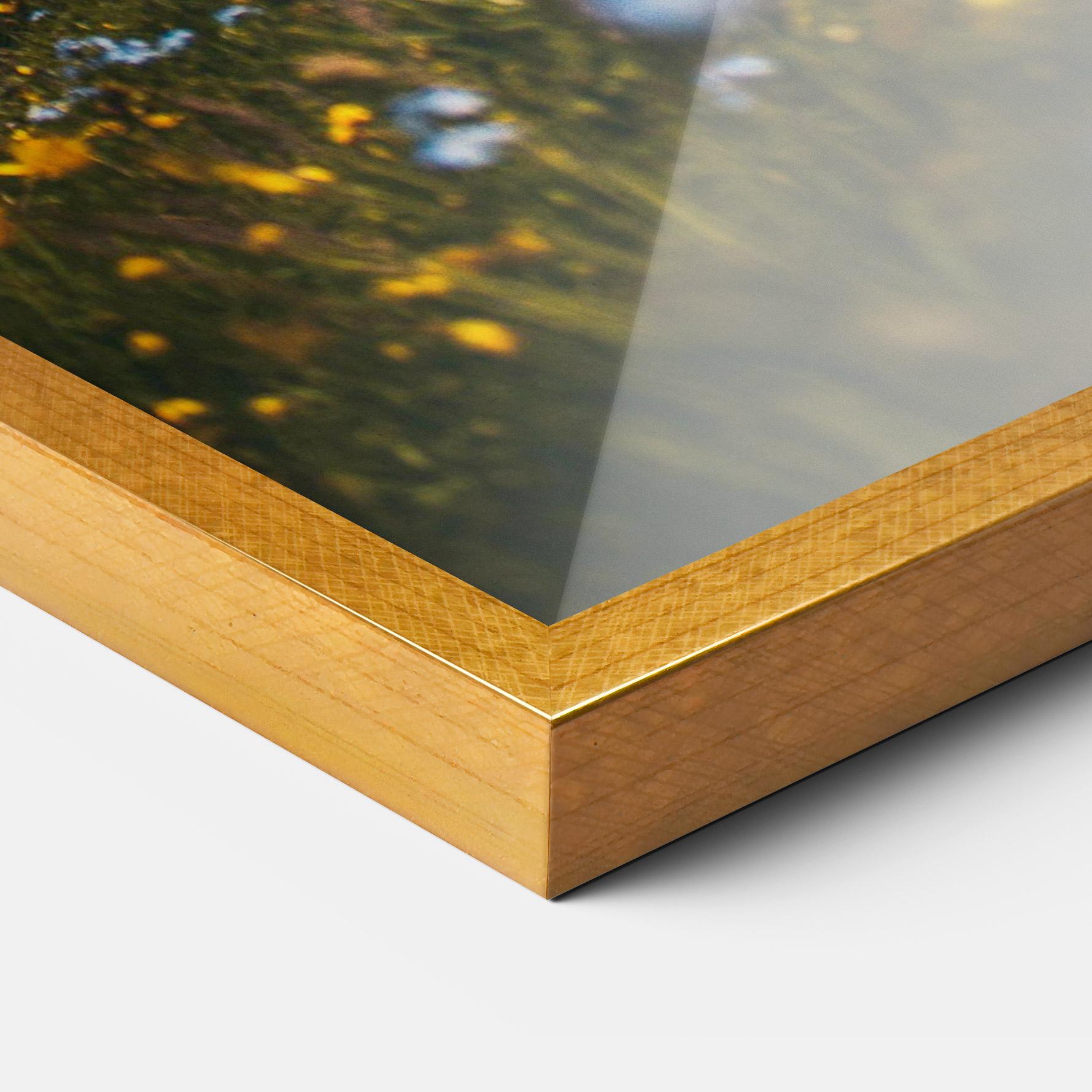 Keretezett Poszter Foggy Mountain View mockup 3