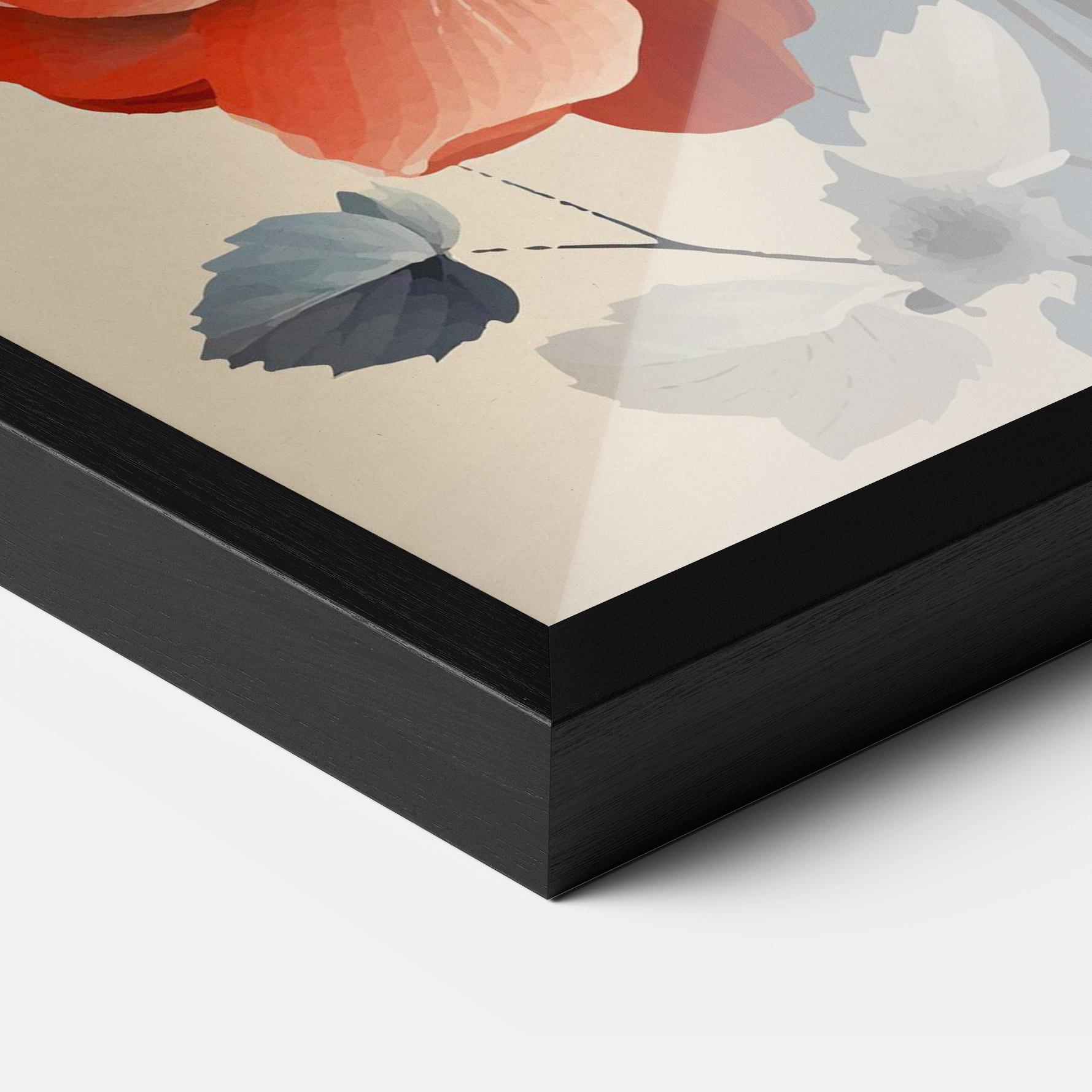 Keretezett Poszter Cream Flower Nature mockup 3