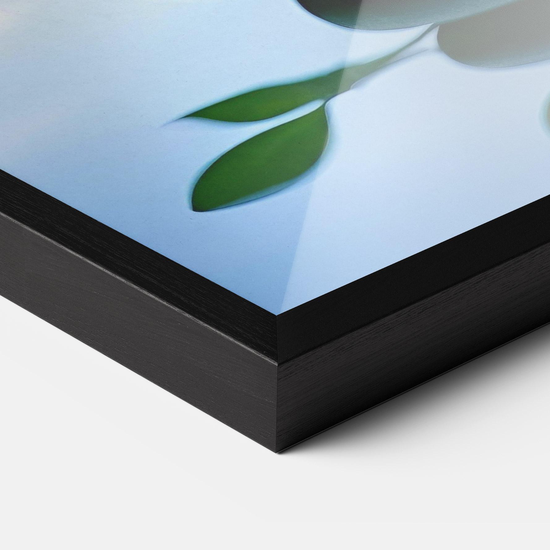 Keretezett Poszter Stones Green Leaves mockup 3