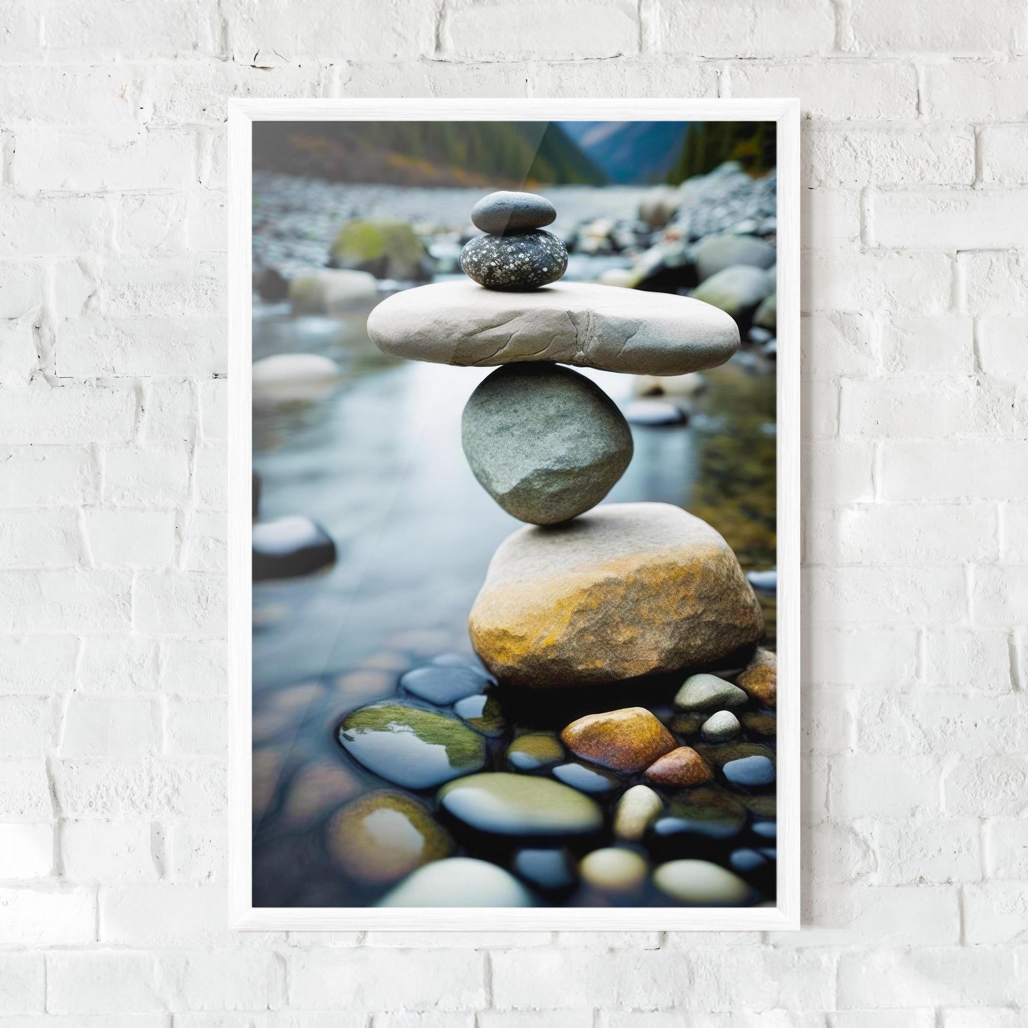 Keretezett Poszter Balanced Rocks mockup 0