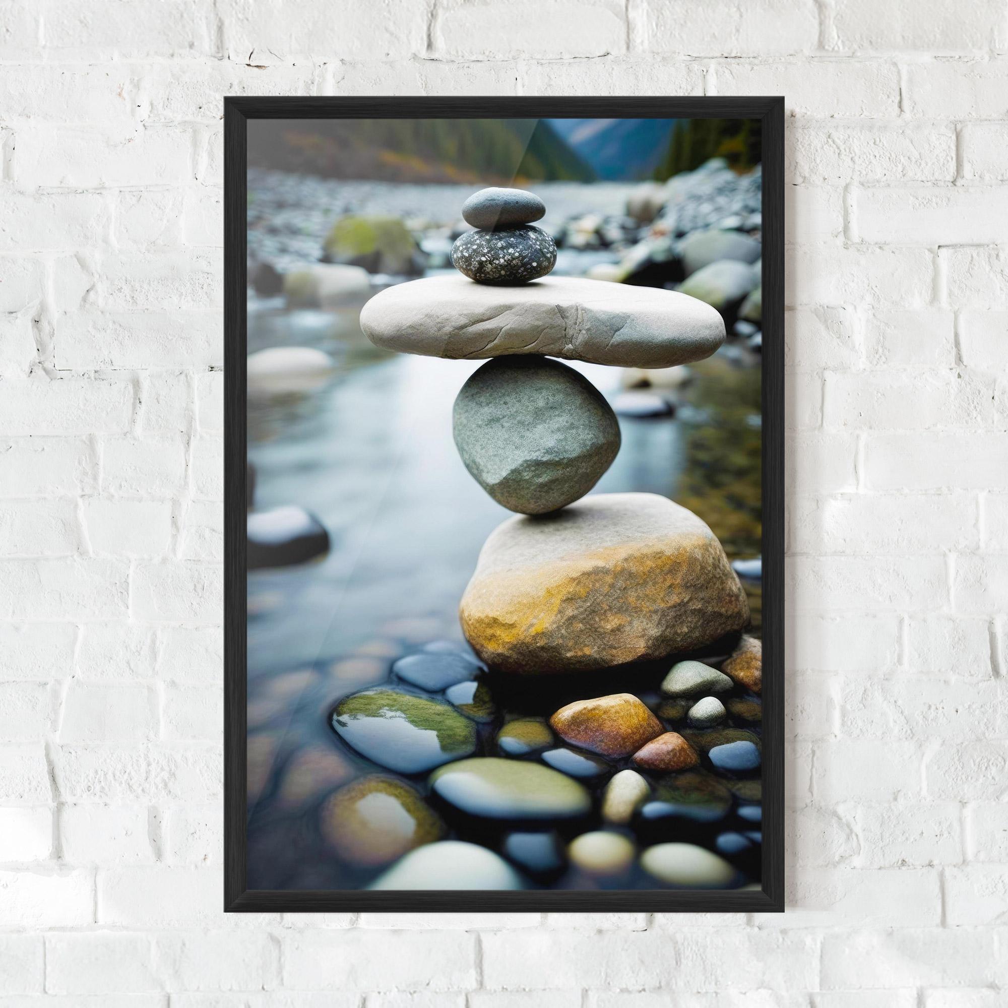 Keretezett Poszter Balanced Rocks mockup 0