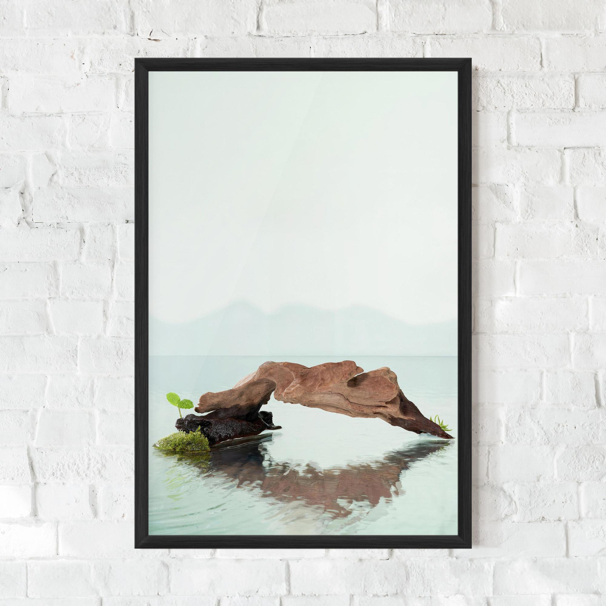 Keretezett Poszter Water Rock View mockup 0