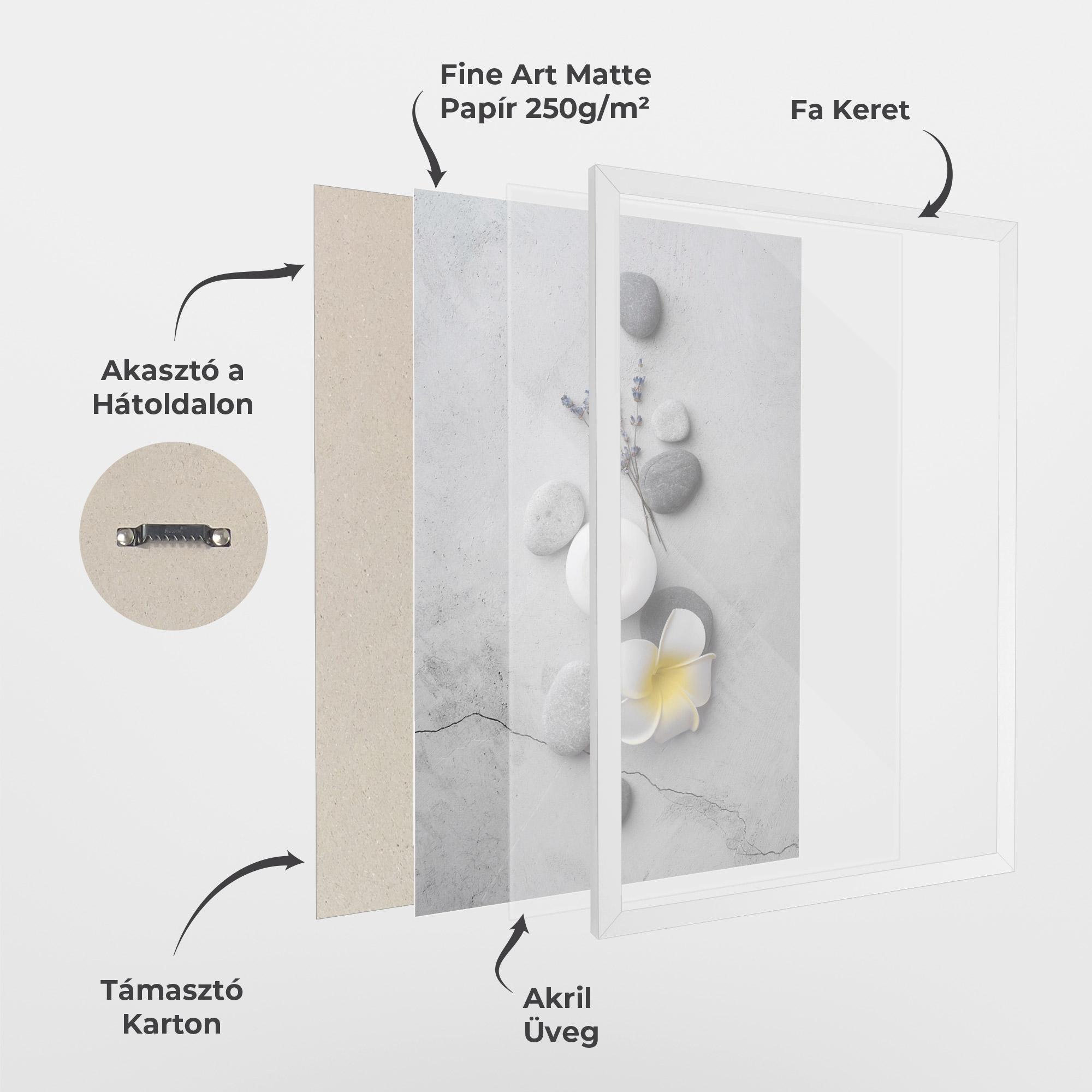 Keretezett Poszter Feng Shui Stones mockup 1