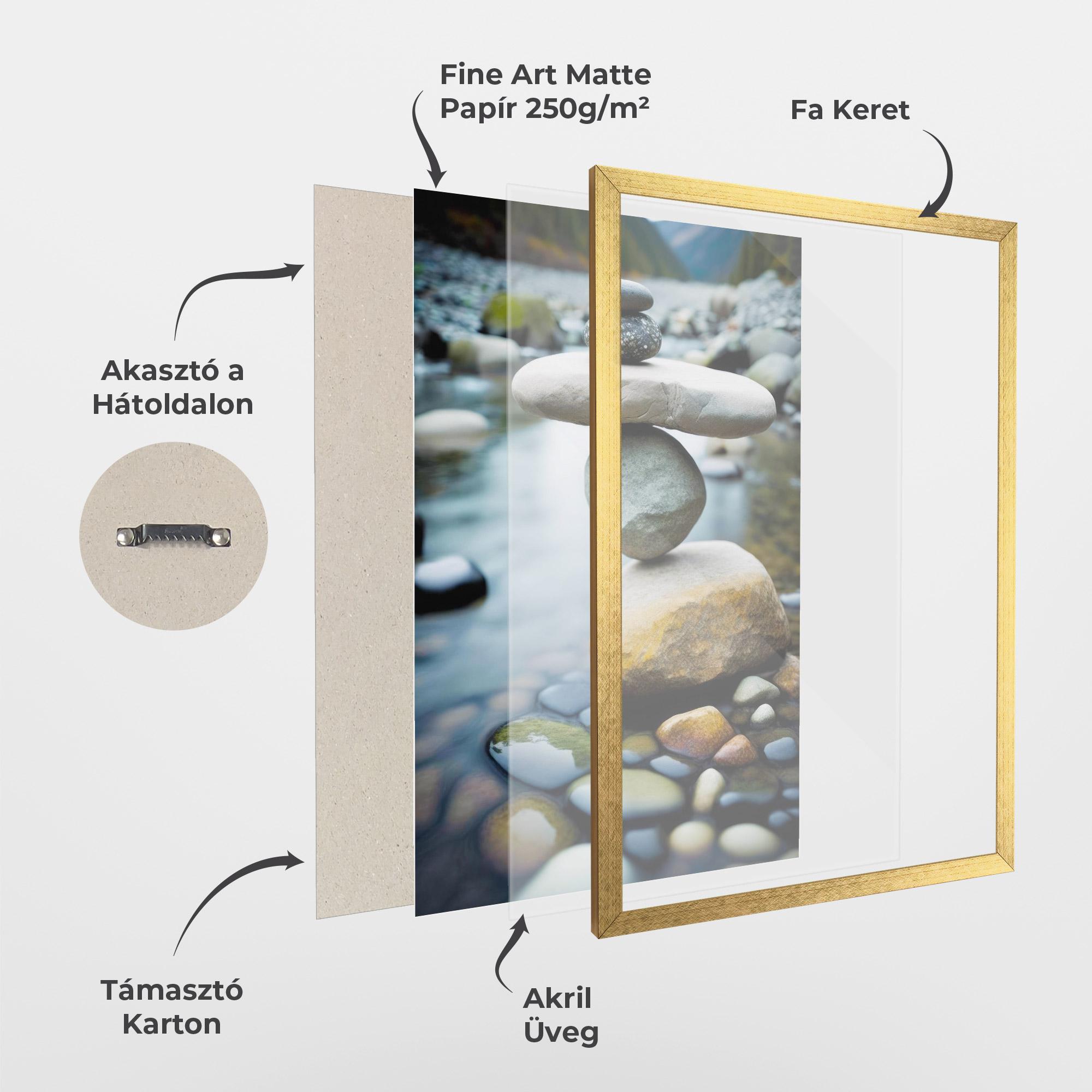 Keretezett Poszter Balanced Rocks mockup 1