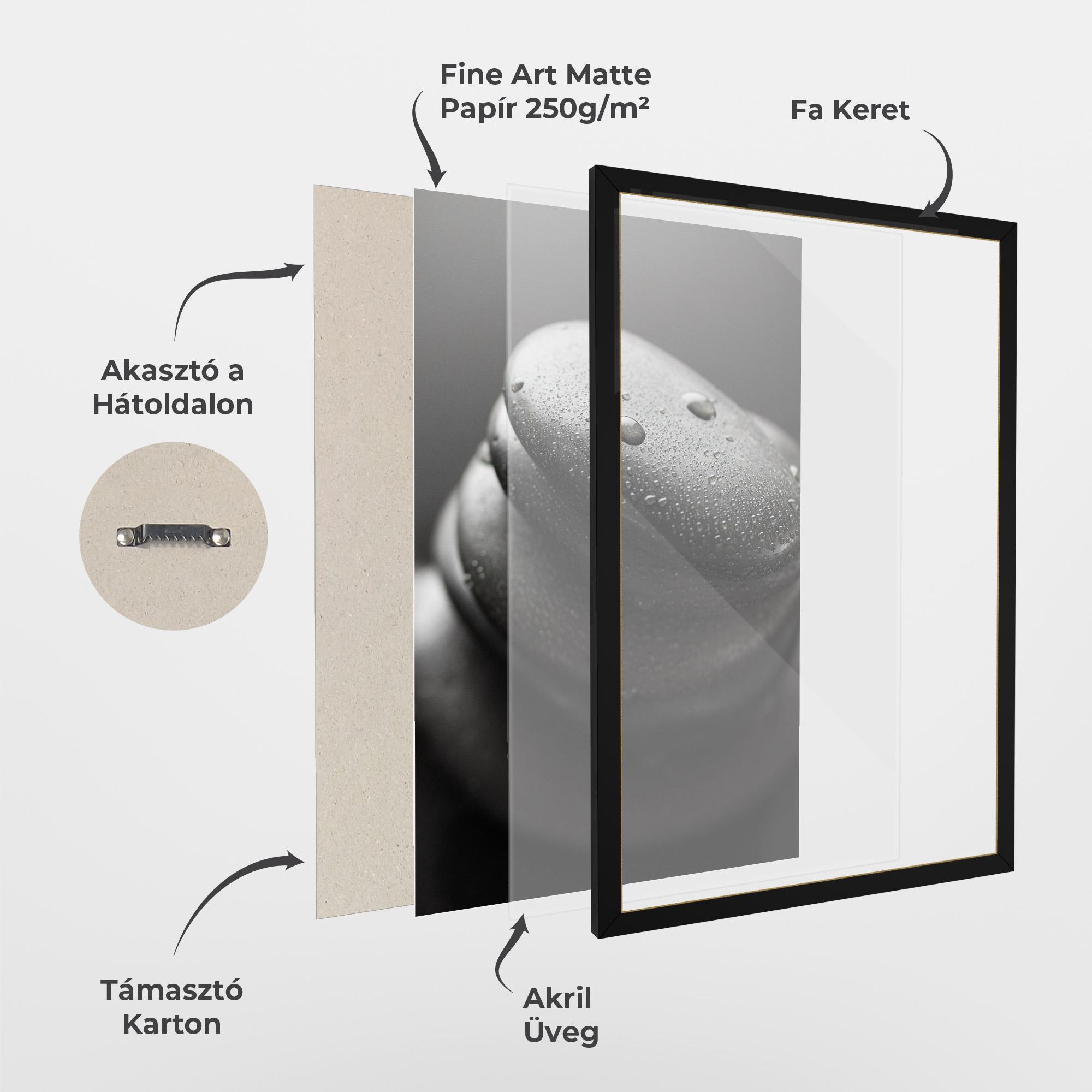 Keretezett Poszter Beautiful Stones mockup 1