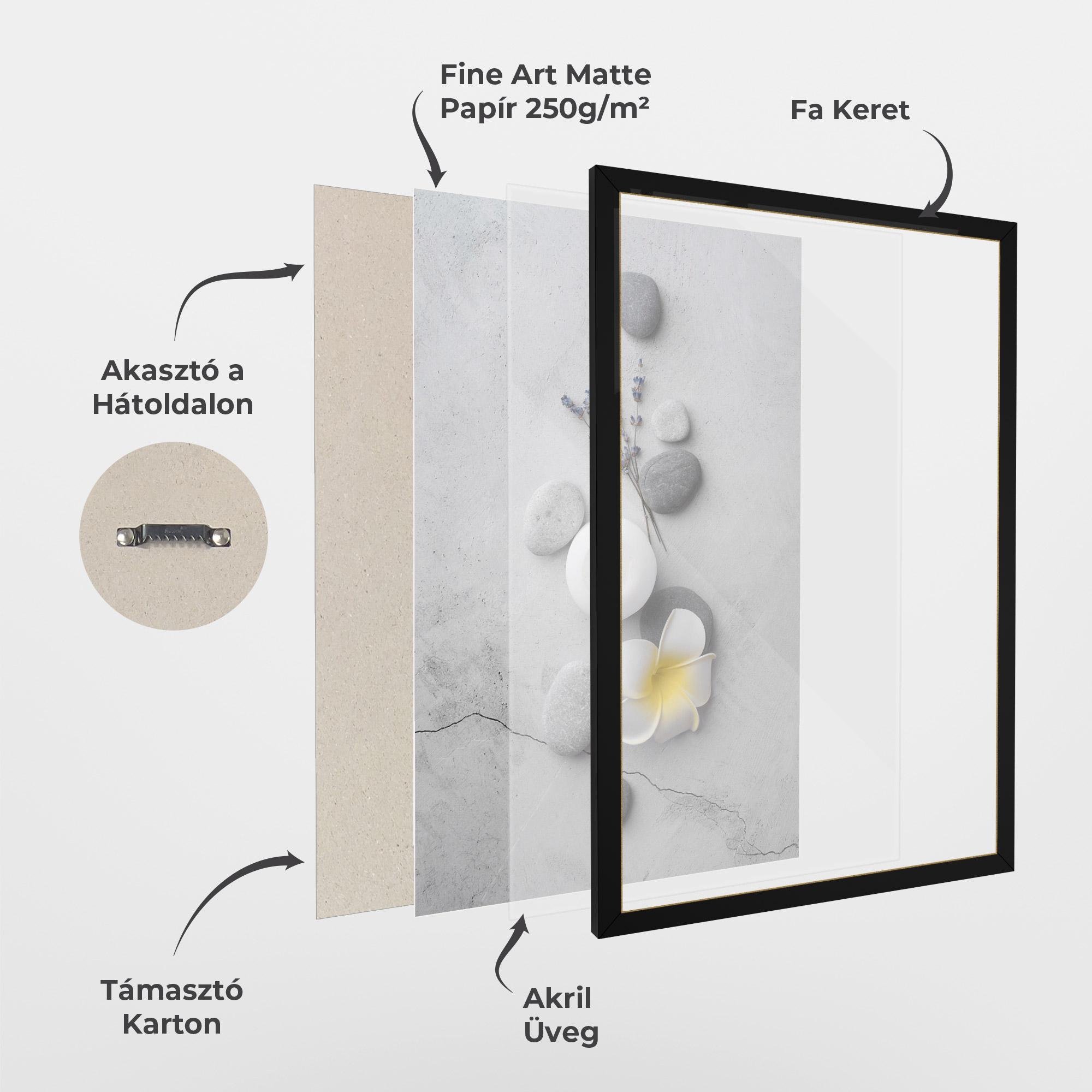 Keretezett Poszter Feng Shui Stones mockup 1