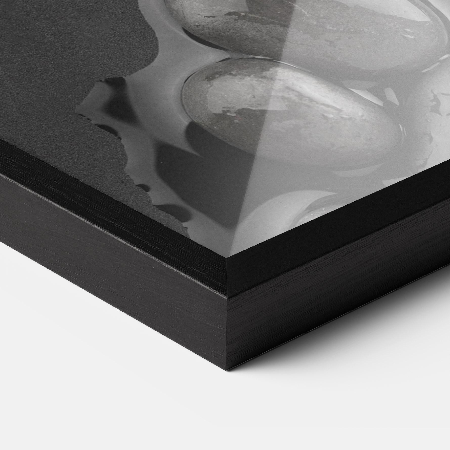 Keretezett Poszter Grey Shiny Stones mockup 3