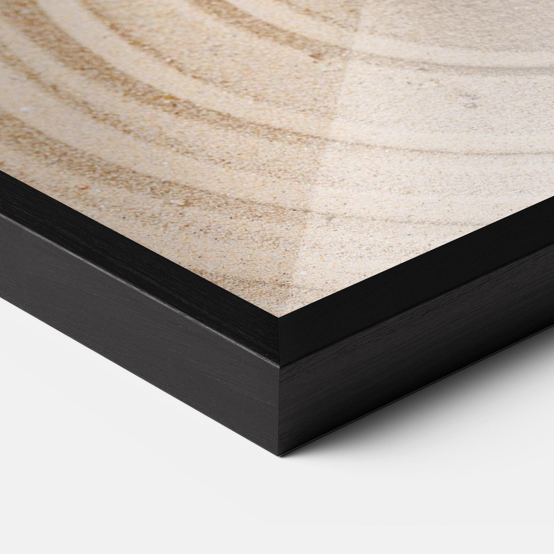 Keretezett Poszter Meditation Cream Stone mockup 3