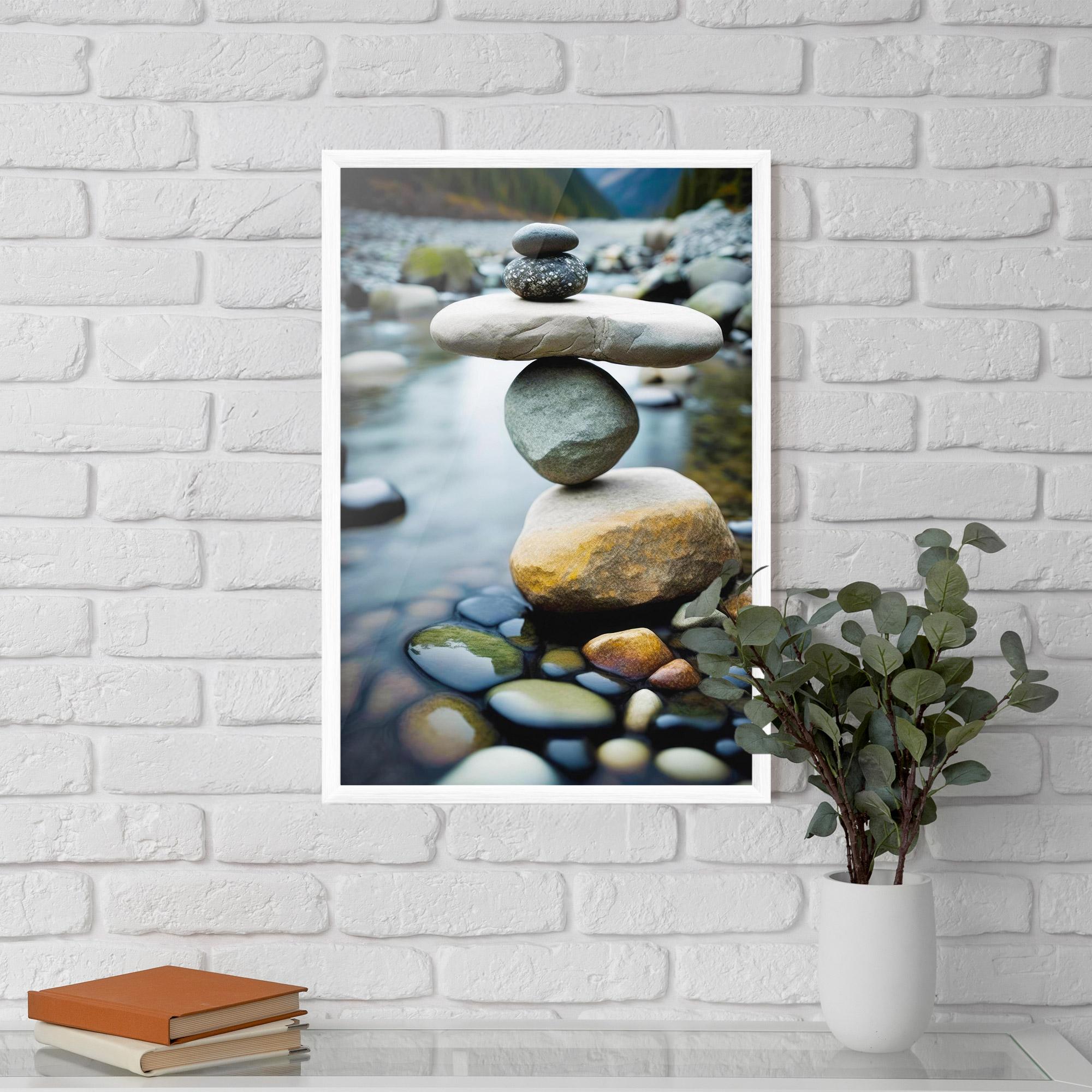 Keretezett Poszter Balanced Rocks mockup 5